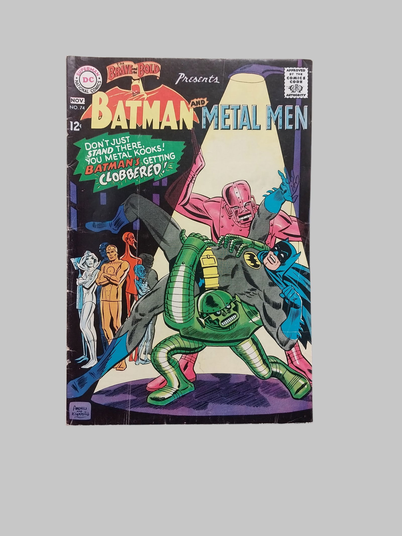 Vintage DC The Brave and The Bold Comic number 74 Batman and Metal Man (1 of 3)