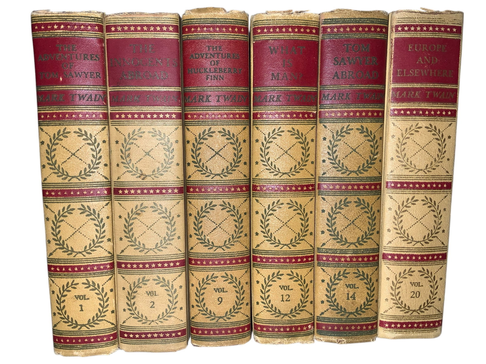 Early 20th Century Mark Twain 6 volumes American Artists Edition (1 of 12)