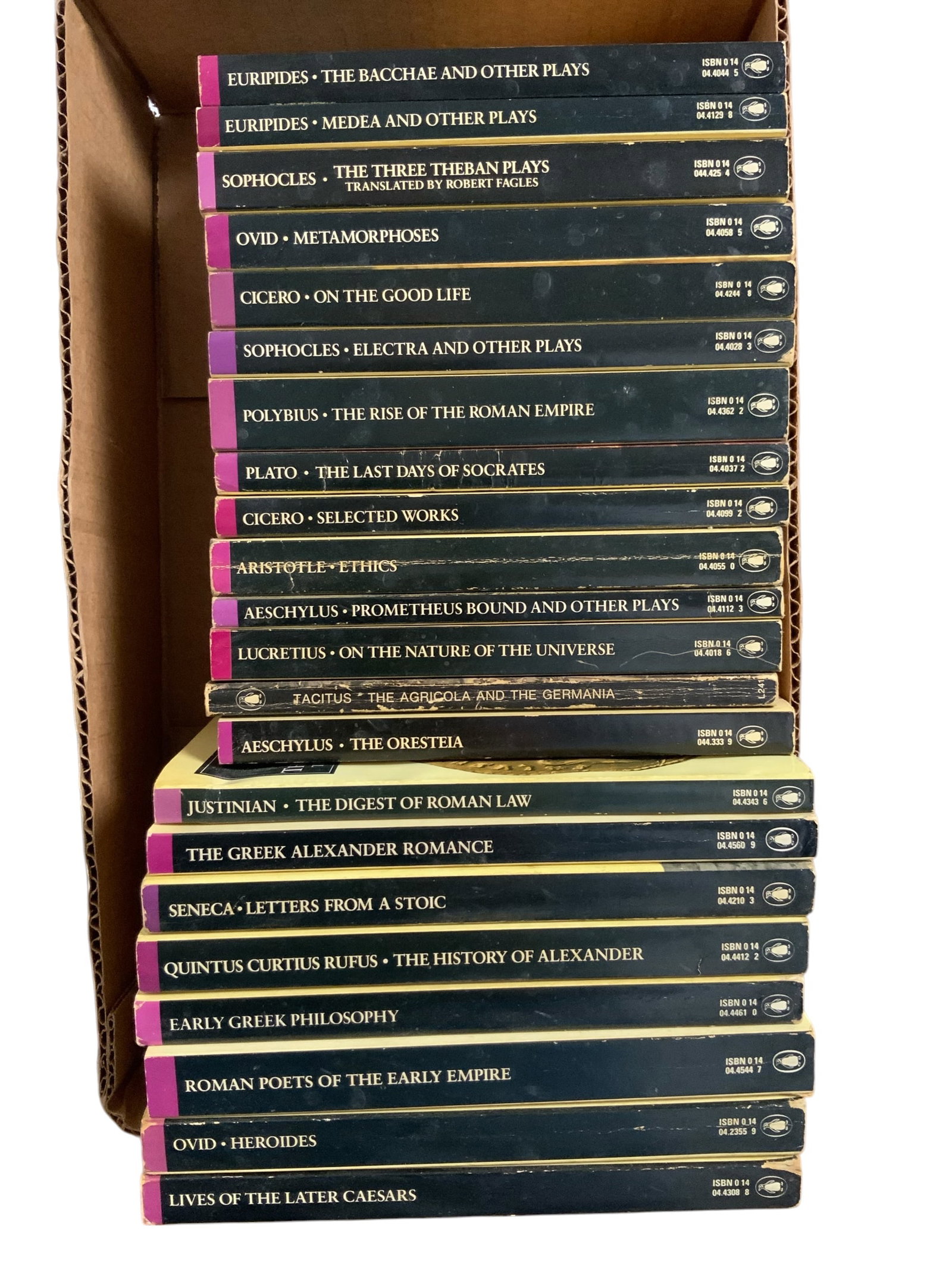 Box: Penguin Classics Paperback Books Mid-century (1 of 4)