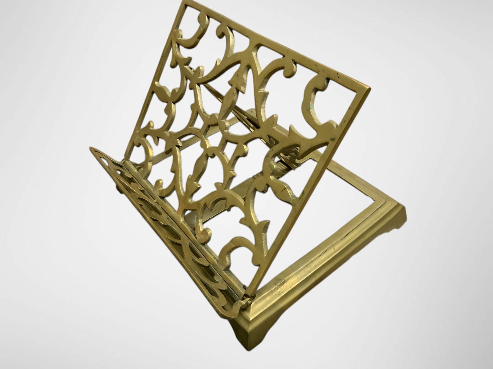 Folding Brass Book Holder (1 of 7)