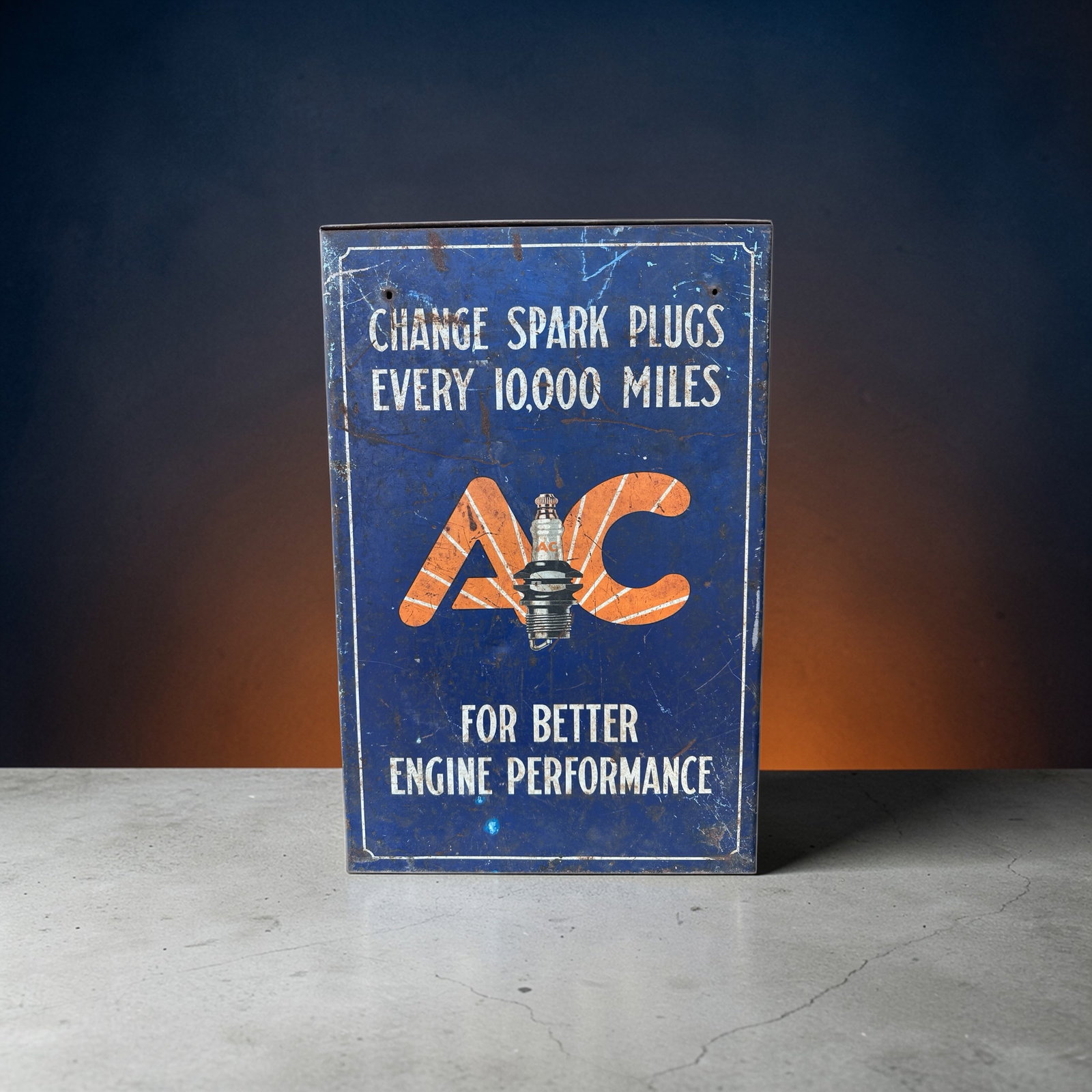 Vintage A C Spark Plug Metal Cabinet (1 of 6)