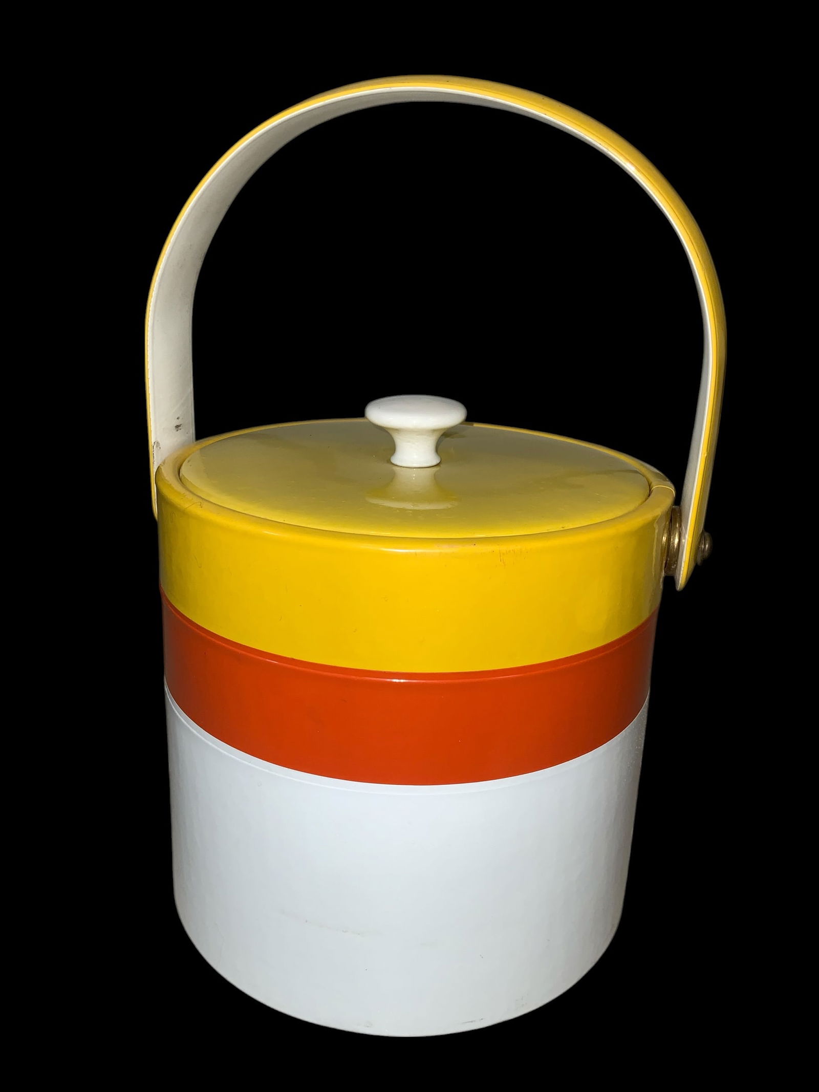 Midcentury Striped Ice Bucket (1 of 6)