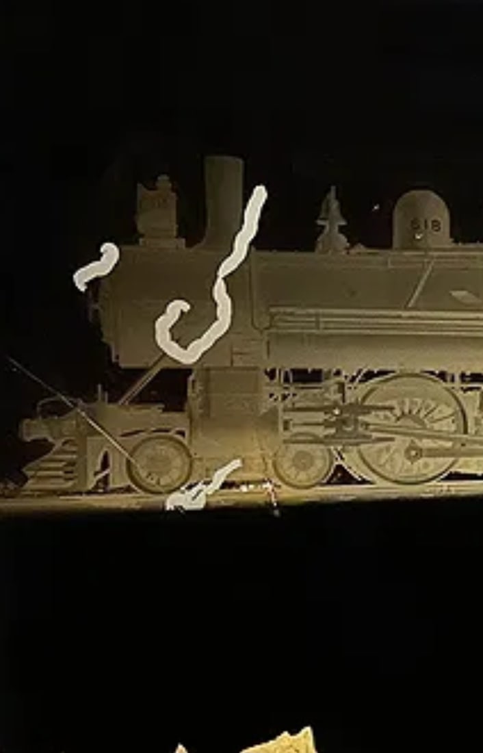 Antique glass negative TRAIN MANUFACTURER 18 by 24: Antique Glass Negative Steam Locomotive and Tender 618 Grand Trunk Pacific. Photos would typically be taken by the manufacturer as each locomotive rolled off the assembly line. This is believed to be