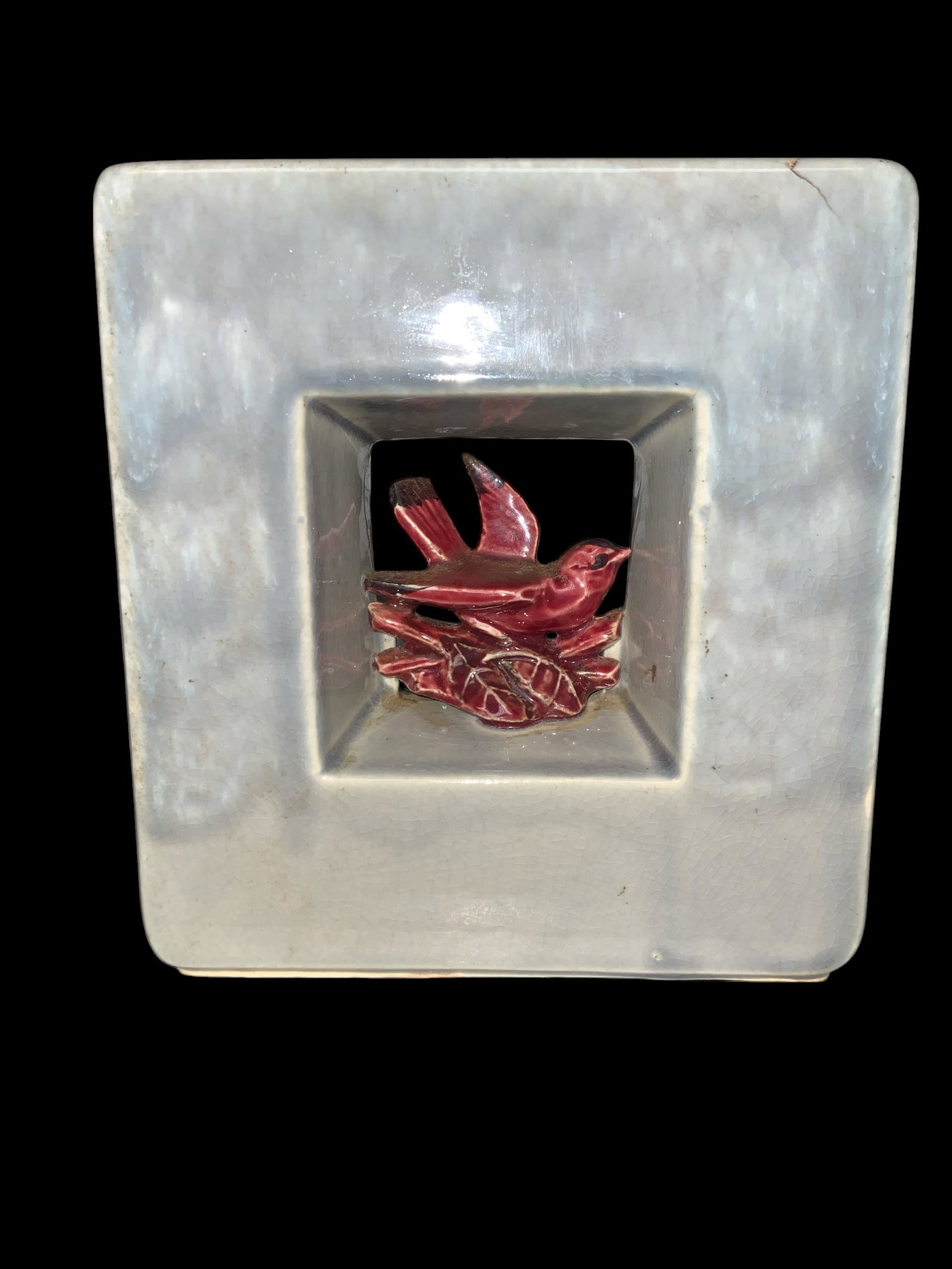 McCoy Pottery Arcature Vase with damage (1 of 6)