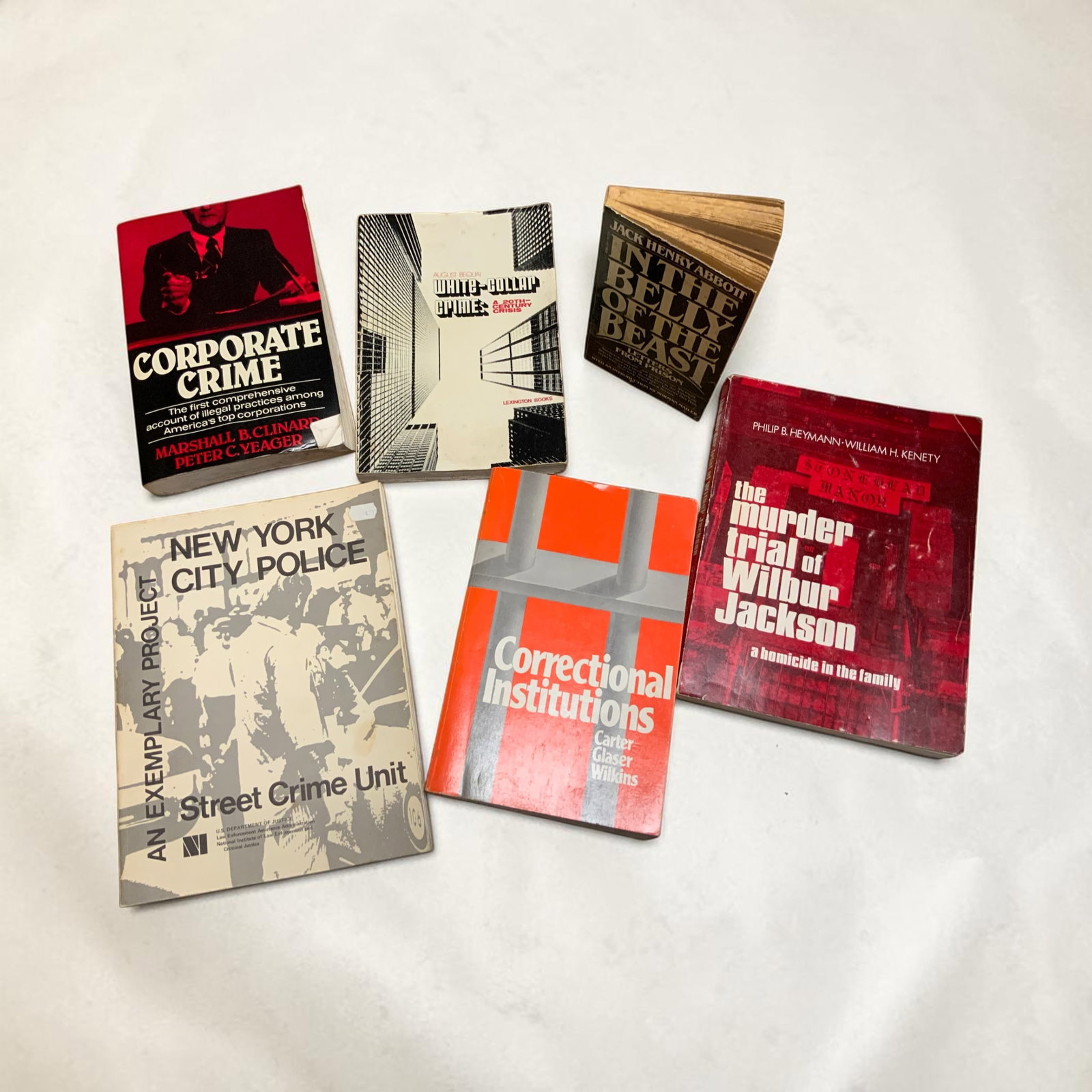 Softcover Book Lot Crime, Prisons. etc: Softcover Book Lot Crime, Prisons. etc =========================PLEASE READ===================Shipping for this lot is available ONLY THROUGH LIVESHIPPING. We advise all bidders to obtain a shipping e