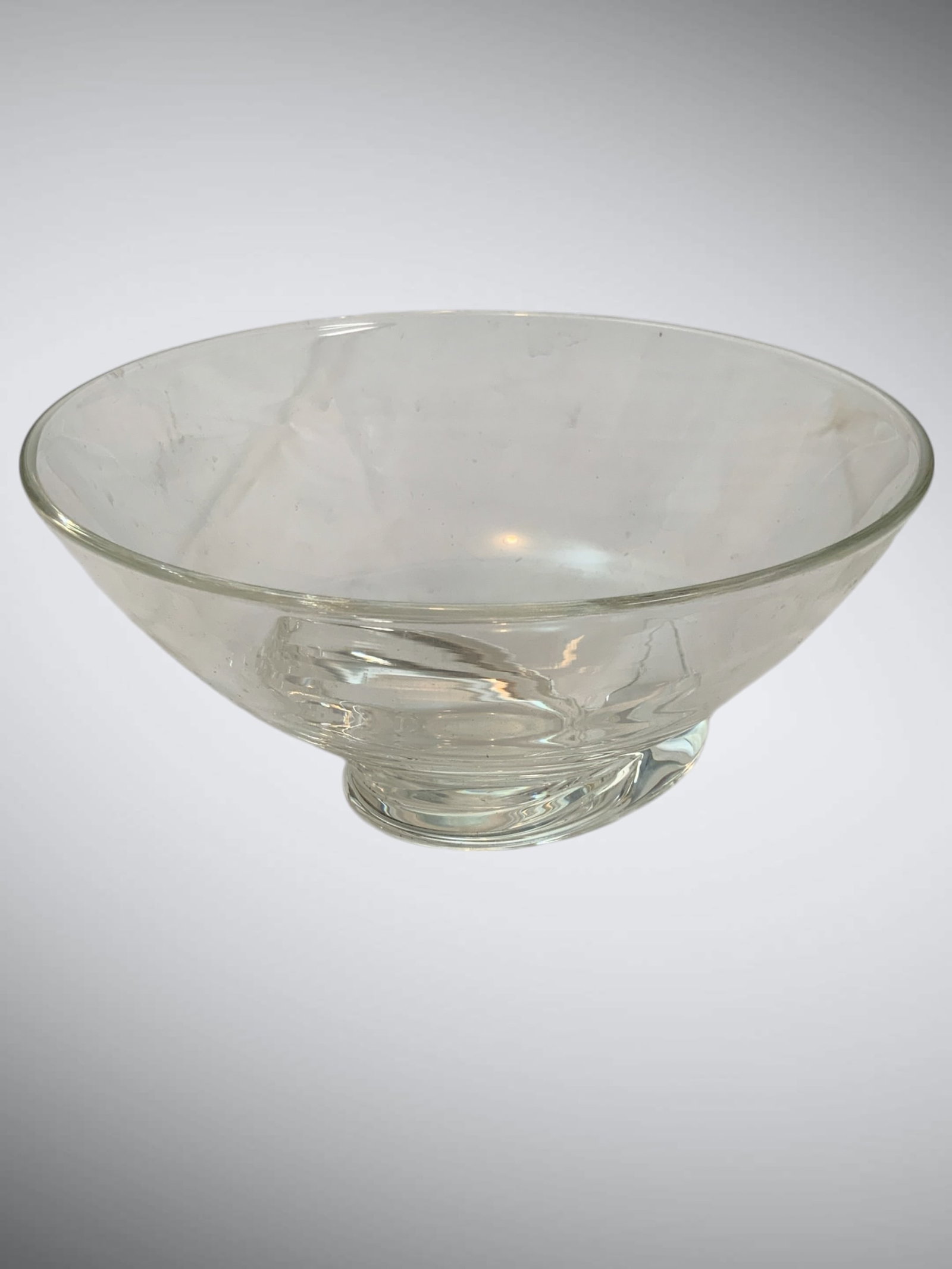 Steuben Spiral Base Crystal Serving Bowl (1 of 4)