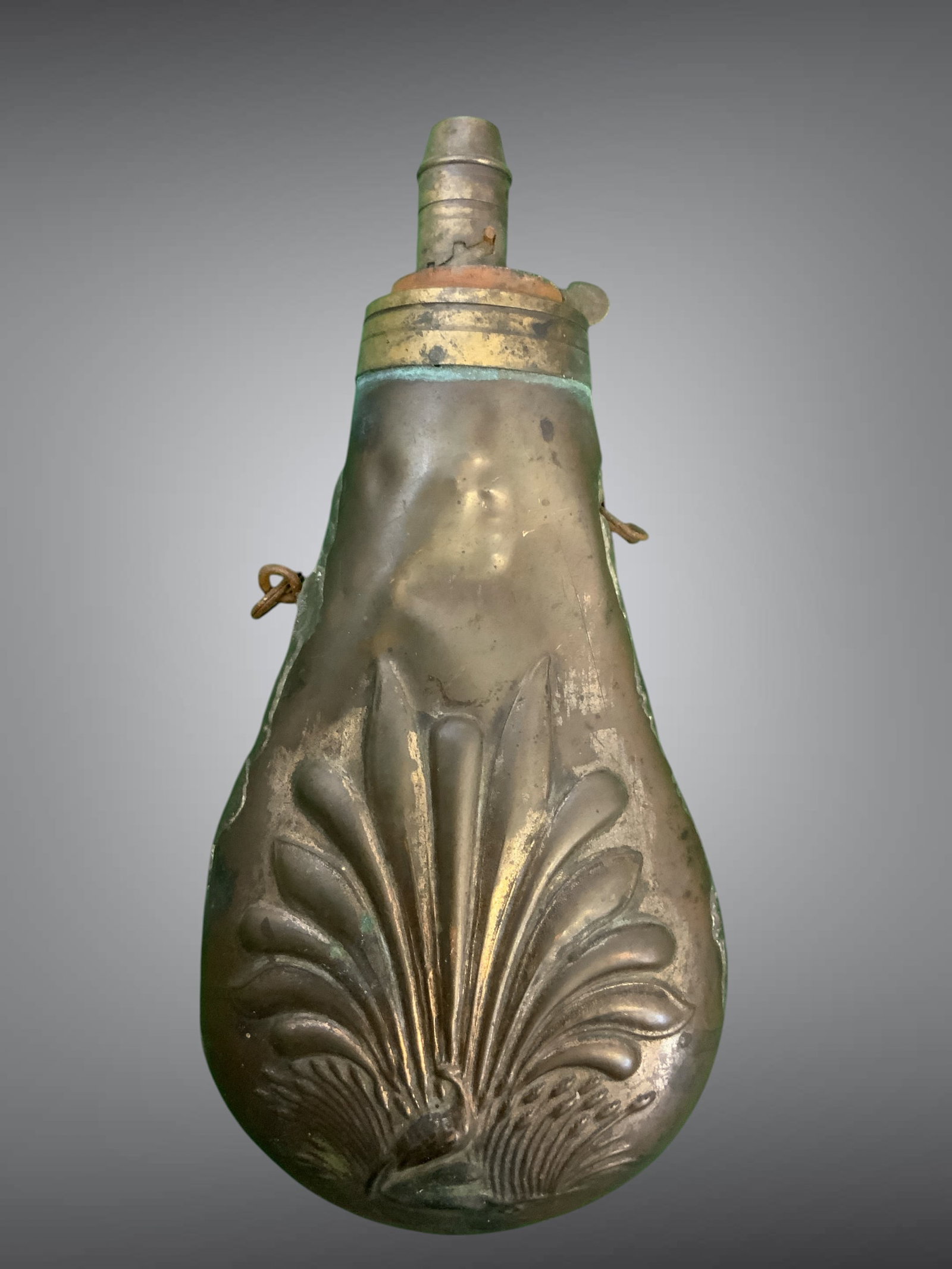 Antique Black Powder Flask (1 of 5)