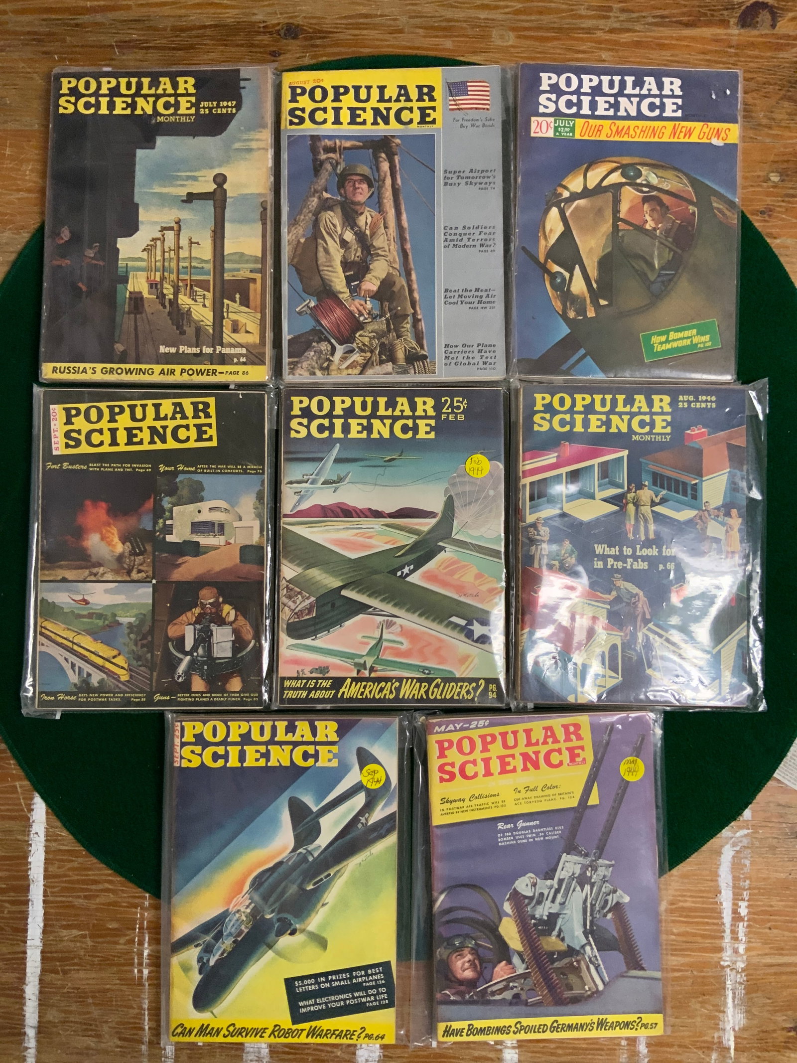 (8) Vtg 1940s Popular Science Magazines (1 of 9)