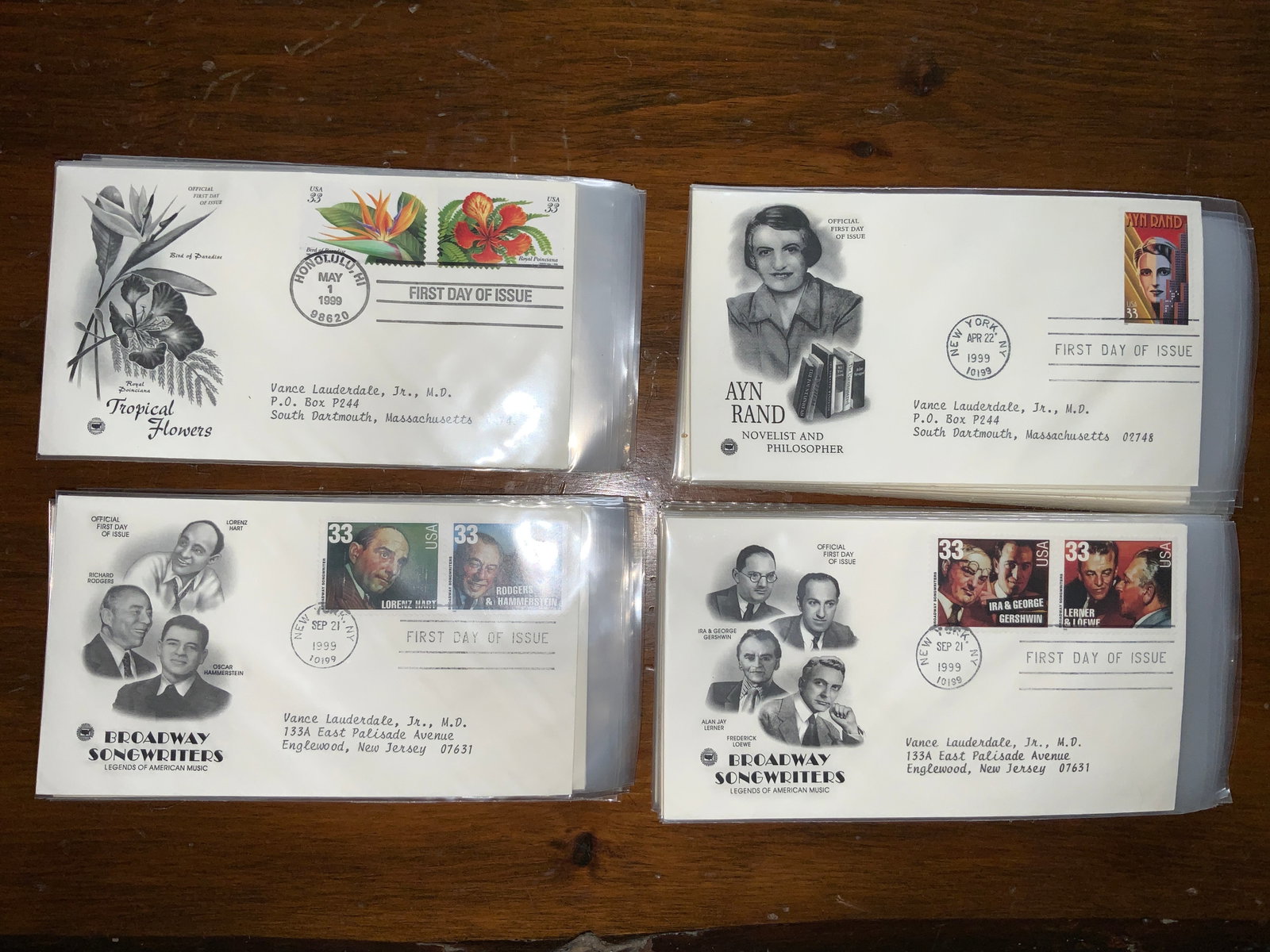 (80)FDC Mixed Subject Matter Mostly 1990s First Day of Issue: (80)FDC Mixed Subject Matter Mostly 1990s First Day of Issue. The Feiner label is attached to the cover, not the protective sleeve. .>>>>>>>>>>>>>>READ—-READ—-READ—-Shipping for this lot is avai