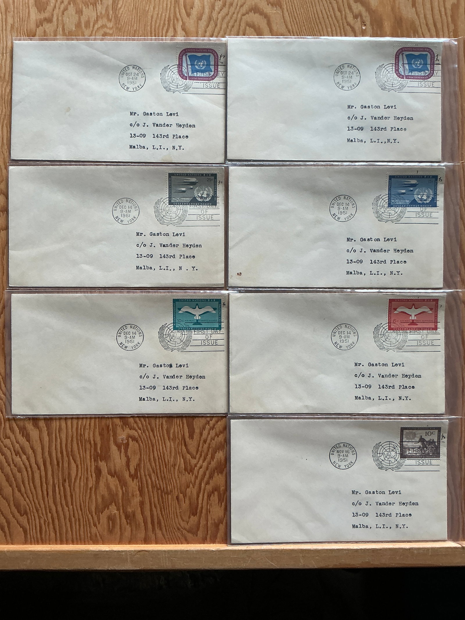 (7)United Nations First Day of Issue Assorted Topics Addressed Envelope (1 of 3)