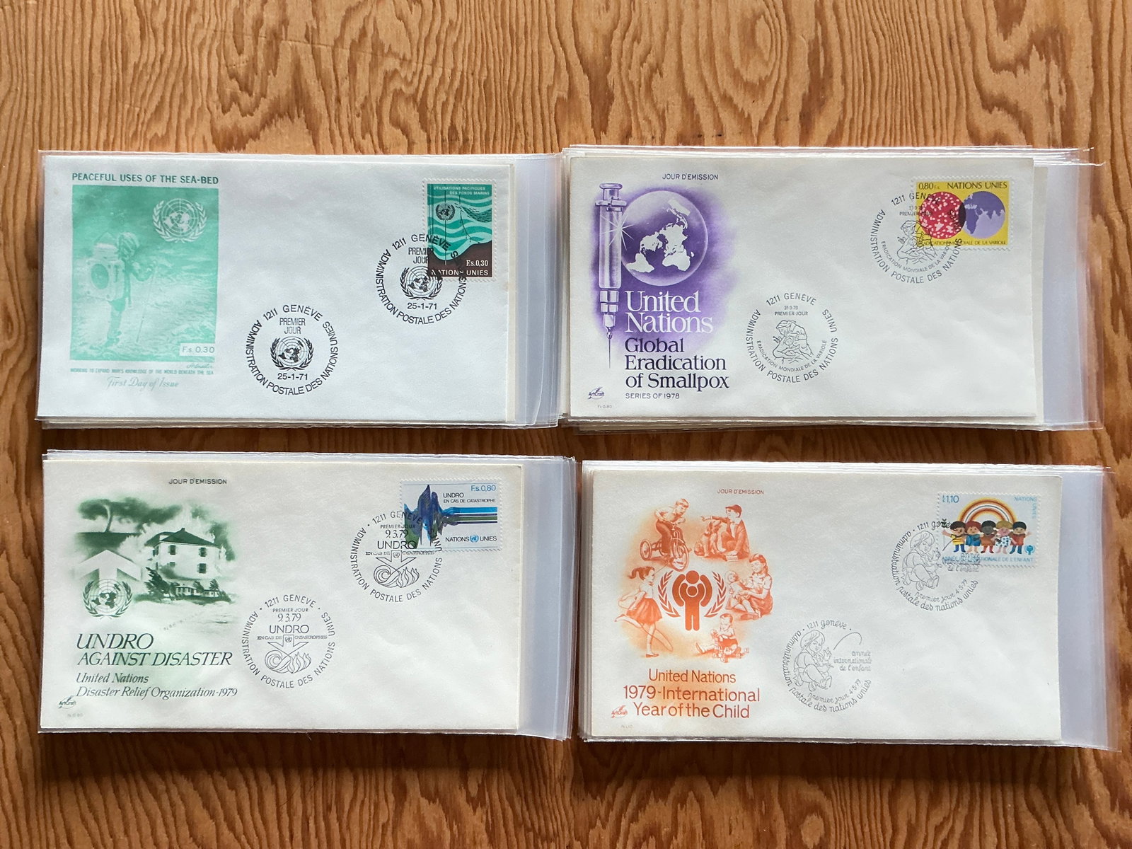 (36) United Nations First Day Covers FDC Non-US Cancellation Mixed Topics (1 of 9)