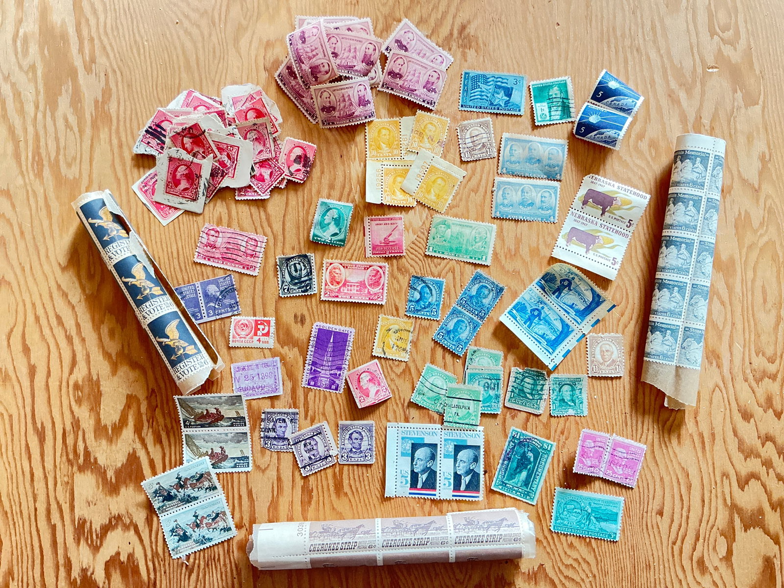Vintage U.S. Postage Stamps Assorted Lot (1 of 2)