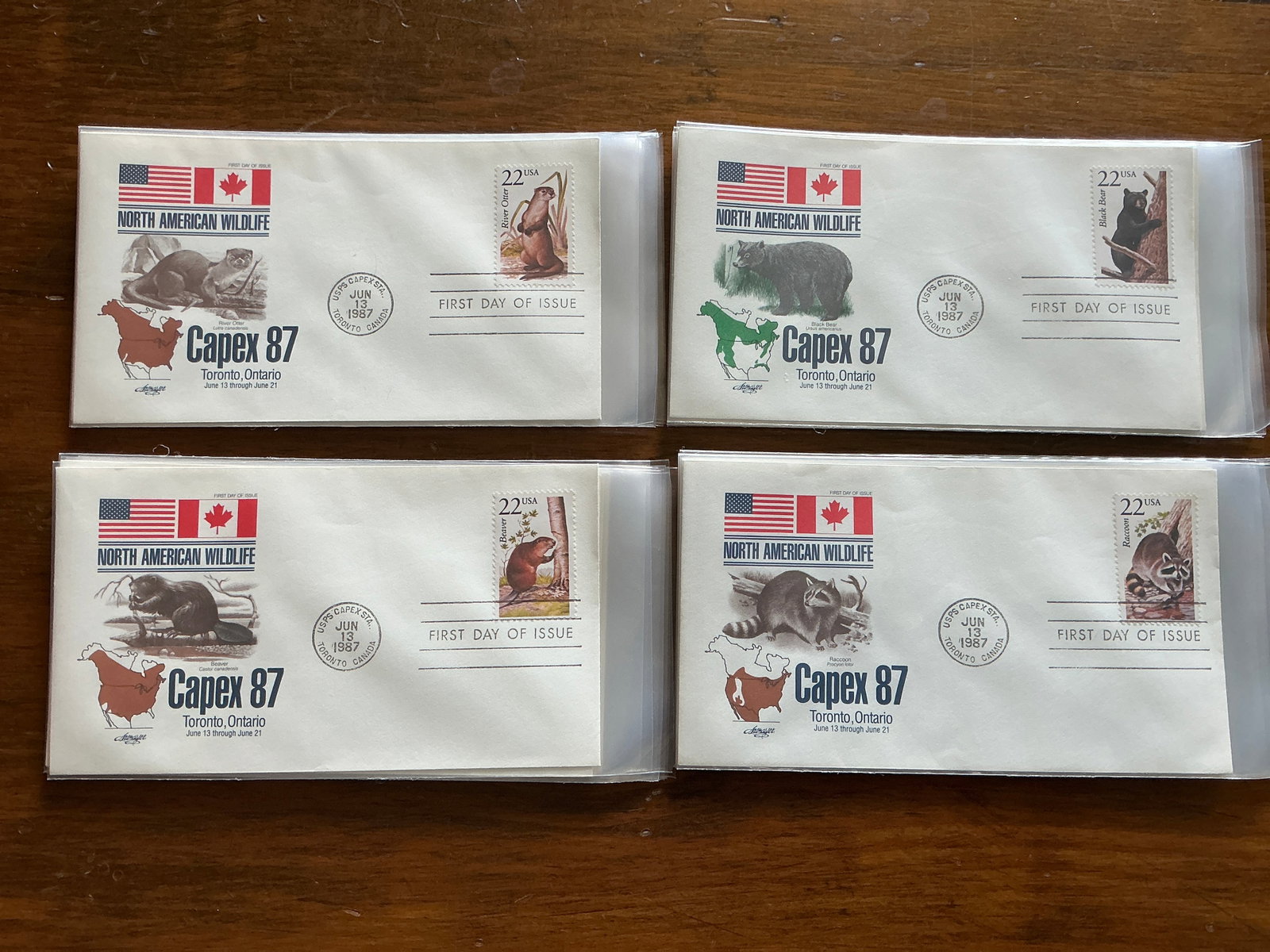 (27) FDC Capex 87 North American Wildlife First Day of Issue Covers (1 of 7)