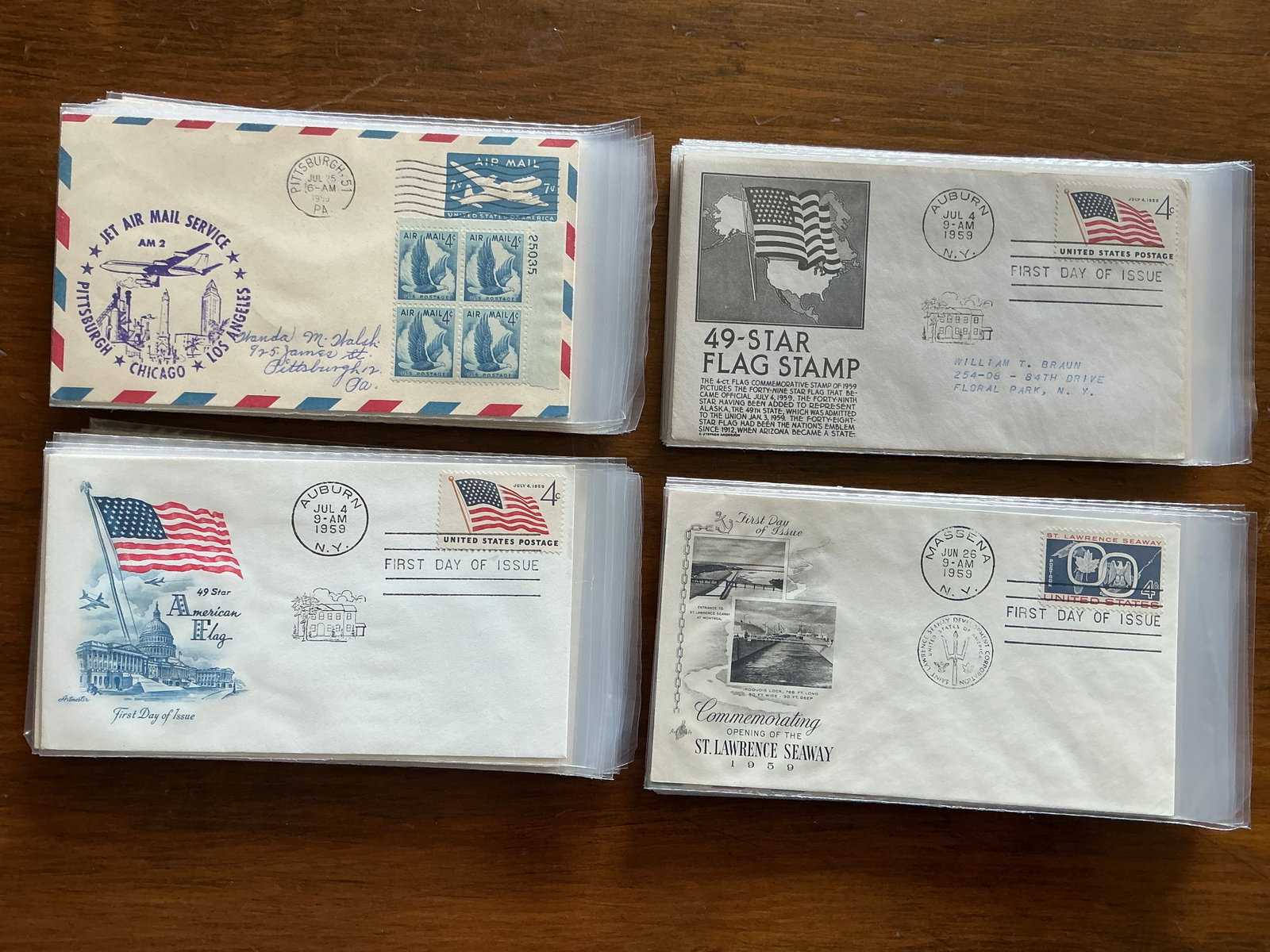 (80) 1950s FDC GENERAL INTEREST First Day of Issue Covers (1 of 20)