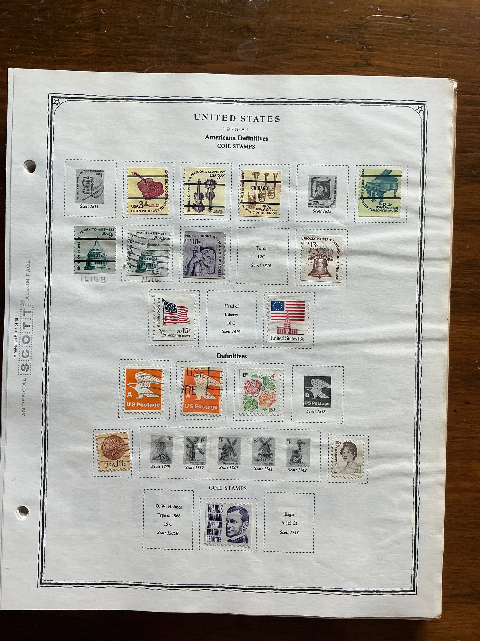 Scott Album Pages and Attached Stamps 1975-81-1981 (1 of 20)