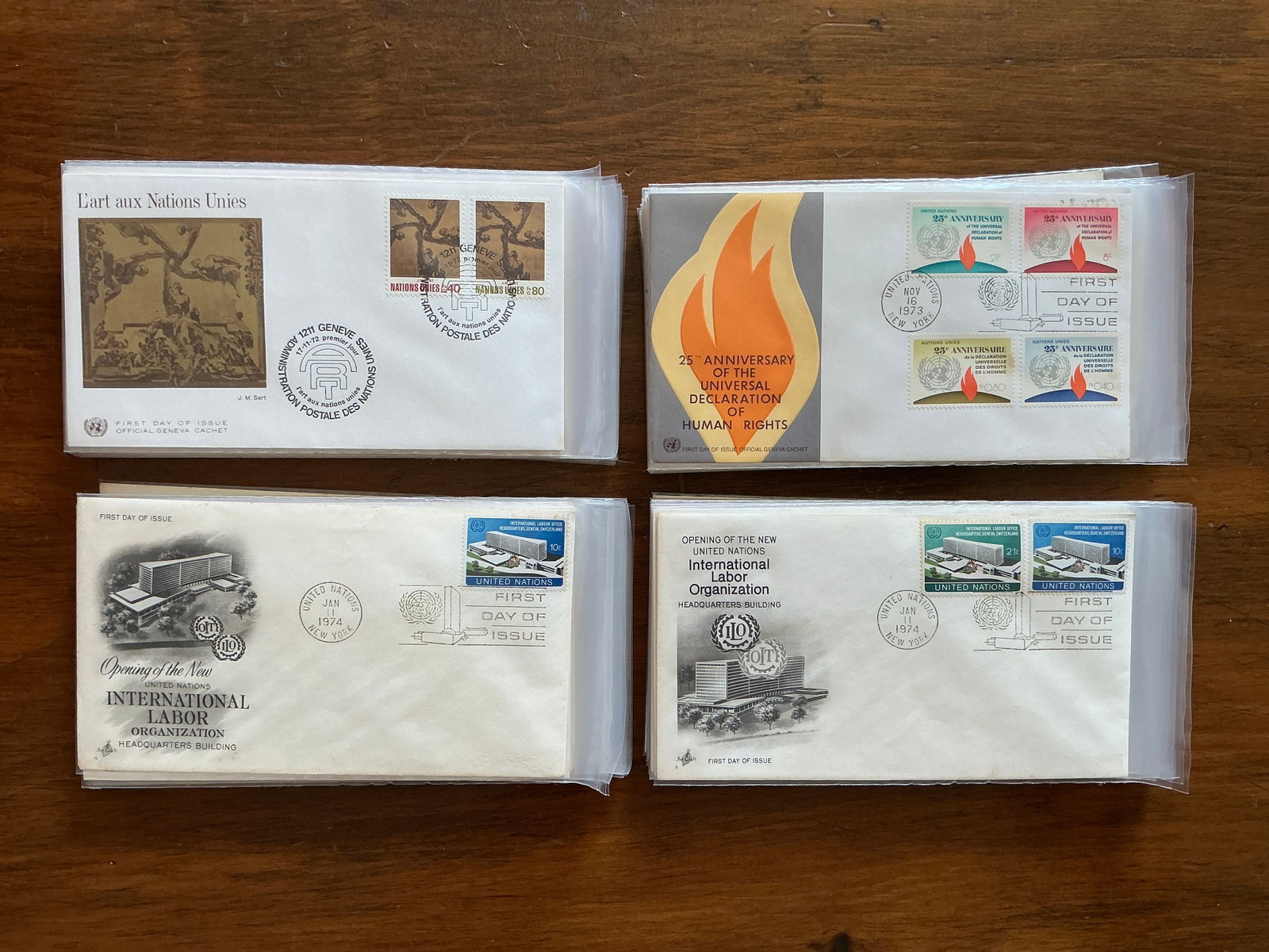 (80) FDC United Nation Postmark First Day of Issue Covers (1 of 20)