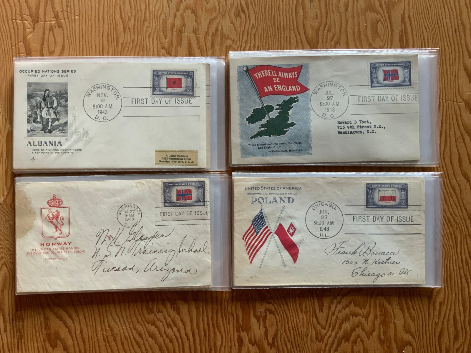 (28)FDC 1940S WWII & Military-related First Day of Issue Covers (1 of 7)