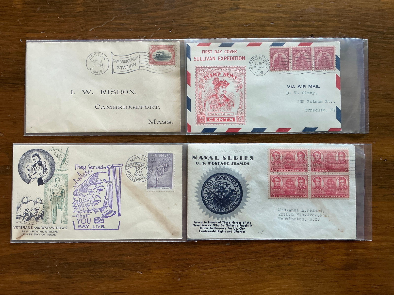 Four SELECT COMMEMORATIVES / FIRST DAY OF ISSUE COVERS (1 of 6)