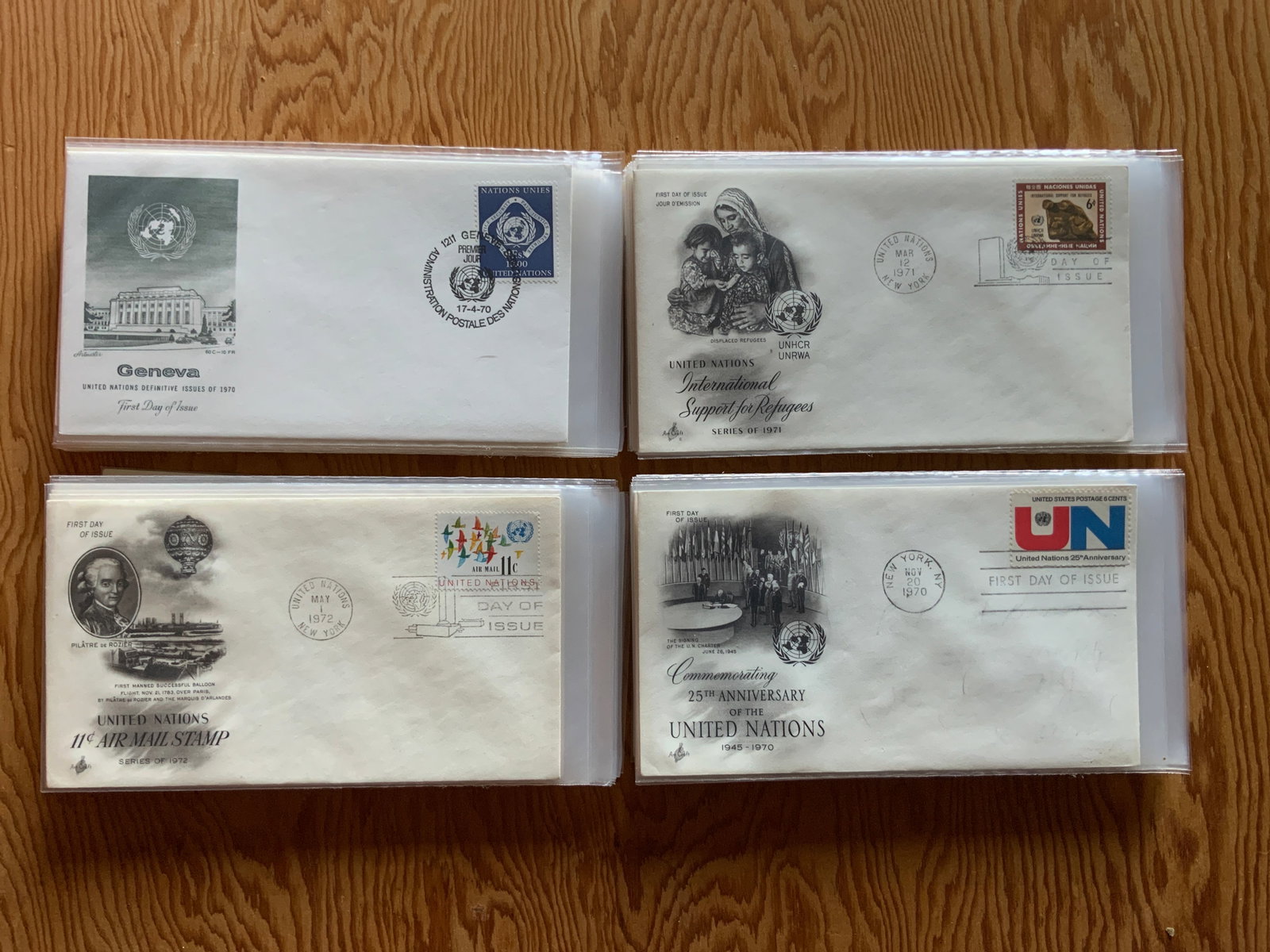 (77) FDC 1970S UNITED NATIONS Postmark First Day of Issue Covers (1 of 19)