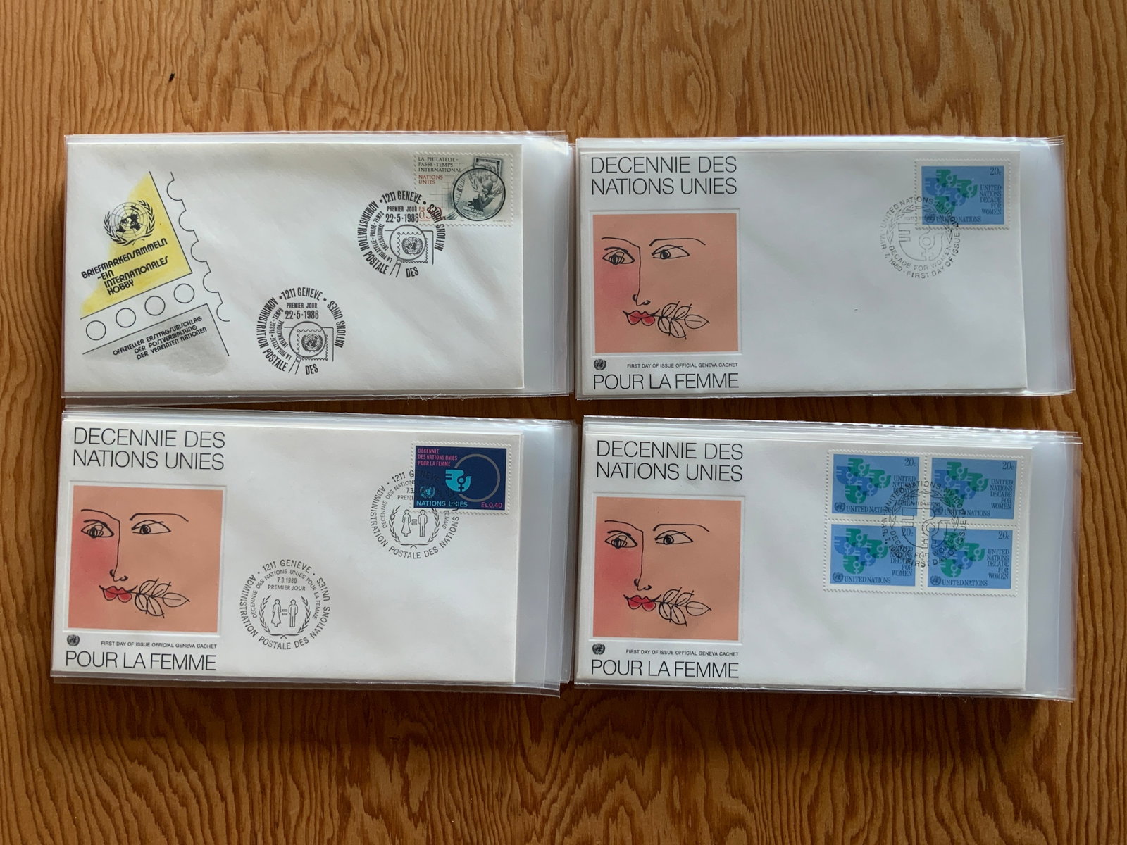 (80) FDC United Nations First Day of Issue Covers (1 of 20)