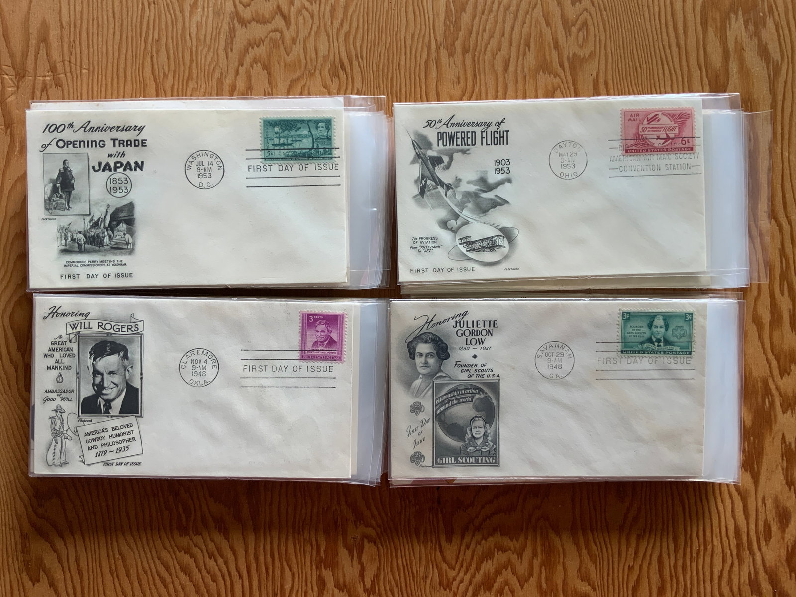 (80) FDC 1940s-1950s General Interest First Day of Issue Covers (1 of 20)