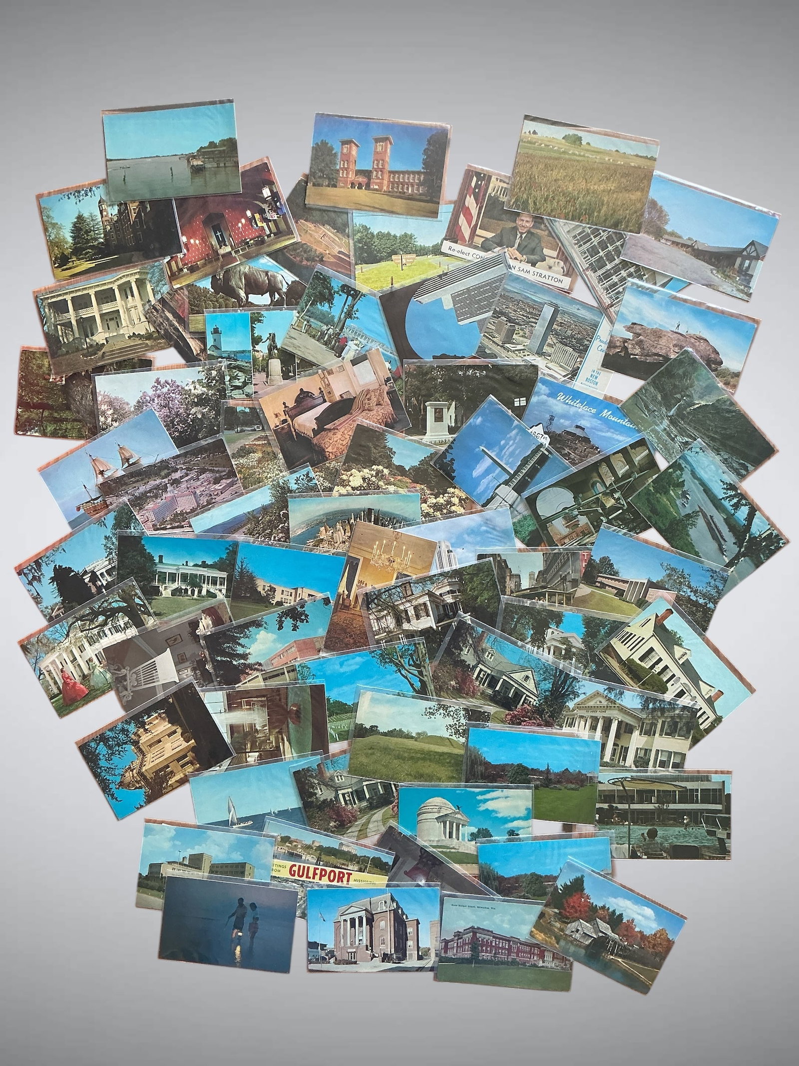 Vtg Picture Postcards Eastern US Unposted / Unwritten Approx 65 cards (1 of 5)
