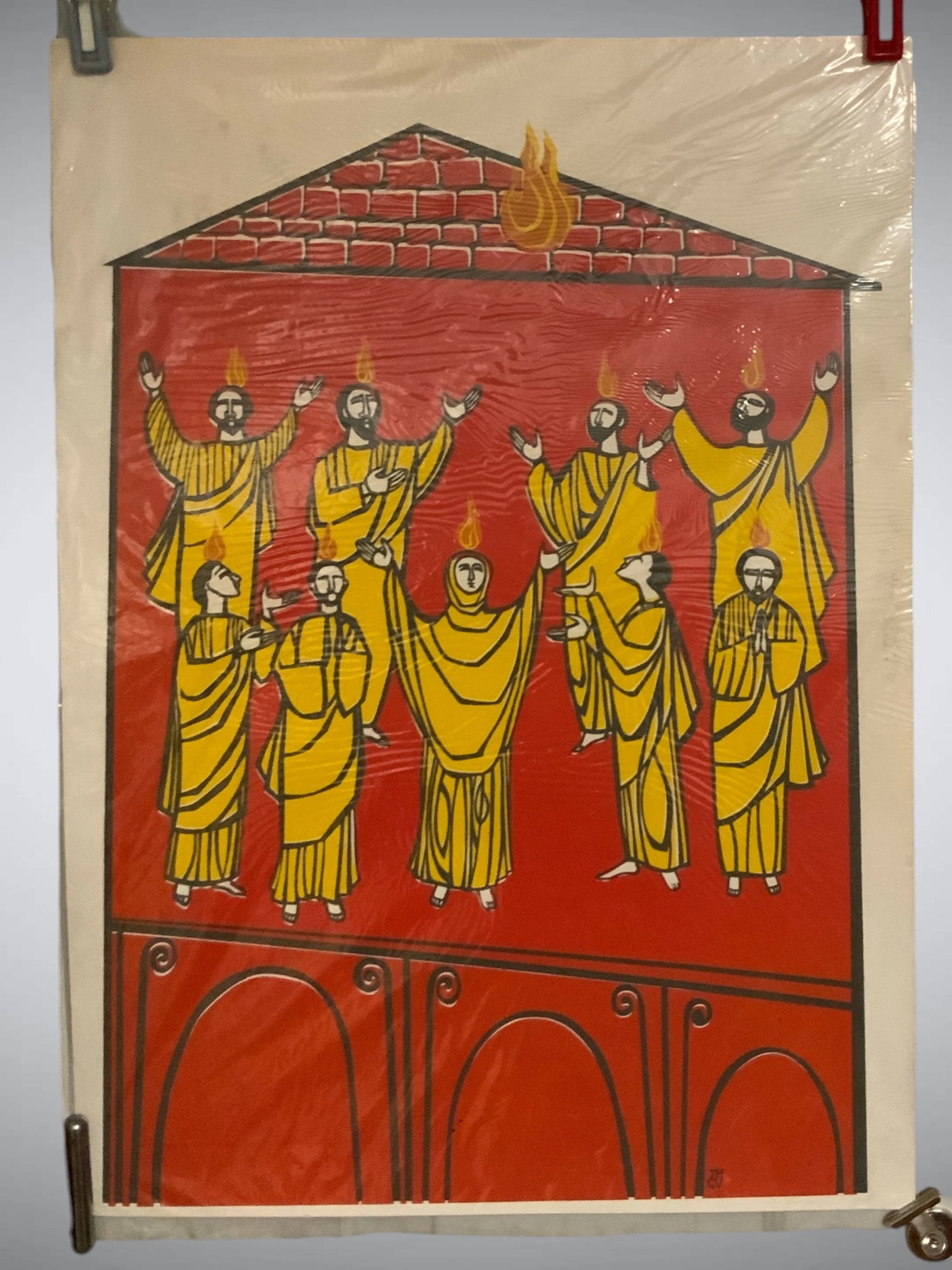 Poster: Print Appearing to Depict the Day of Pentecost (1 of 2)