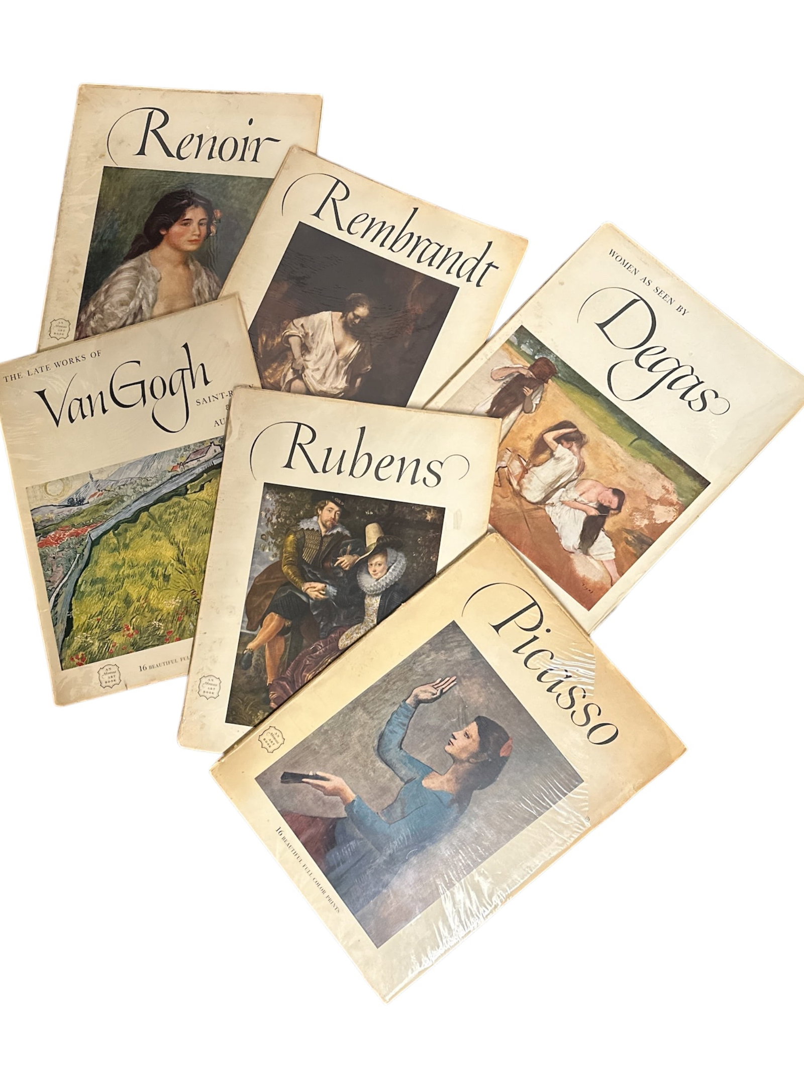 Vintage Abrams Art Books Renoir - Rembrandt - Degas - Van Gogh - Rubens - Picasso (1 of 7)