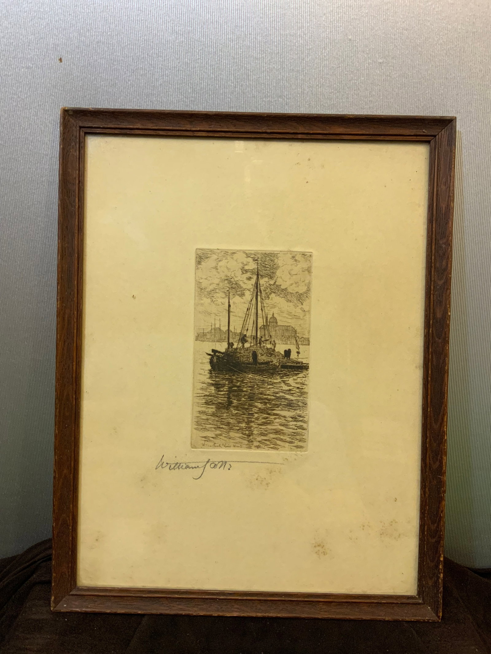 19th Century Etching 'Venice 1894' William Scott (1 of 4)