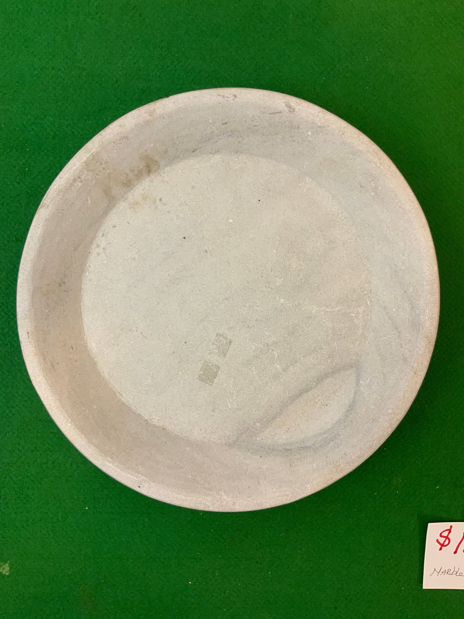 Large (16 1/4") Marble Bowl: Large (16 1/4") Marble Bowl. Unique item and exceptional condition. .>>>>>>>>>>>>>>READ—-READ—-READ—-Shipping for this lot is available ONLY THROUGH LIVEAUCTIONEERS/LIVESHIPPING. We advise all