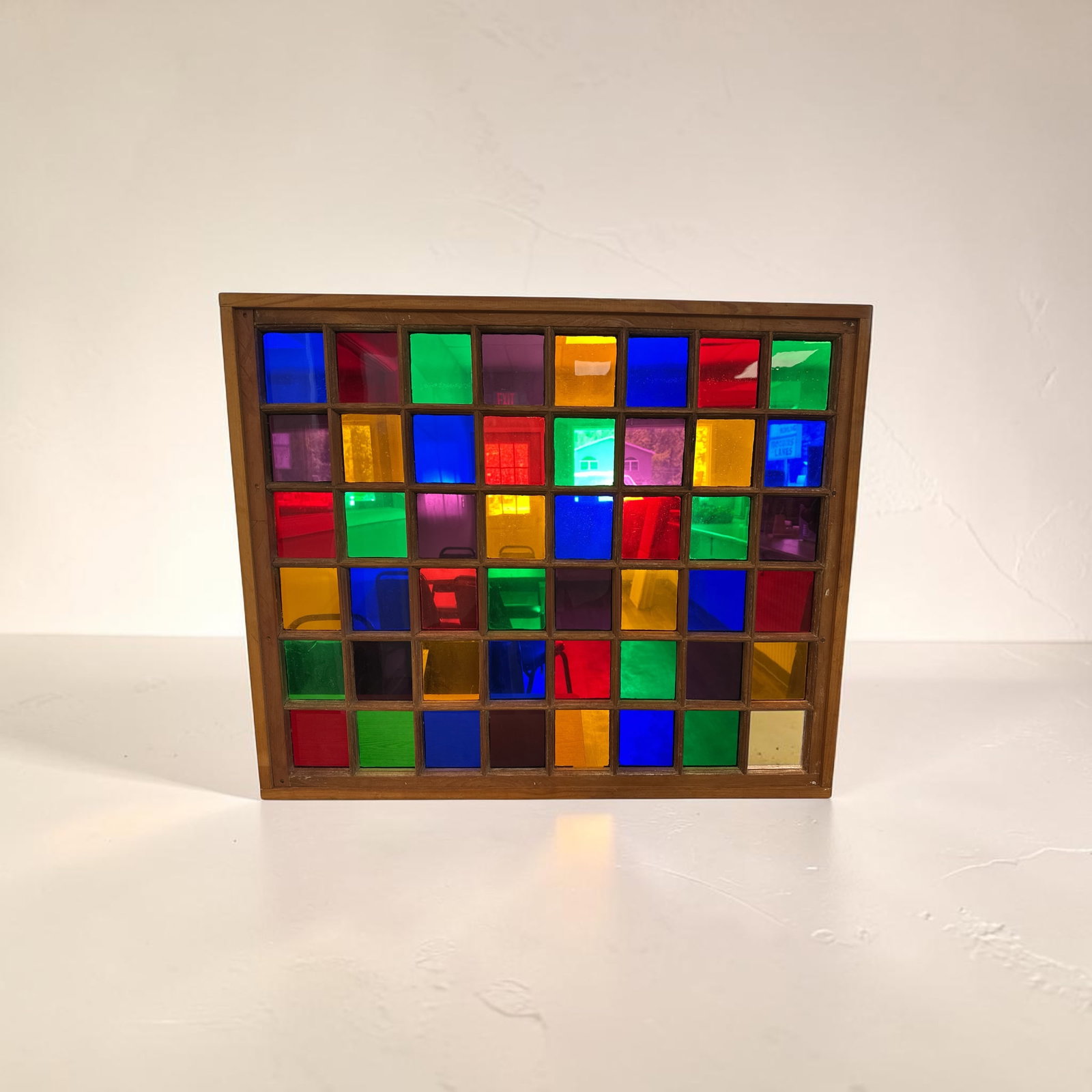 Multi-pane Multi-color Framed Pixel Panel (1 of 3)