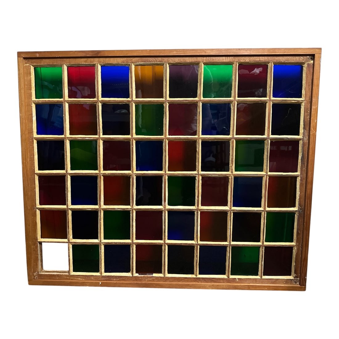 Multi-pane Multi-color Framed Pixel Panel - 3