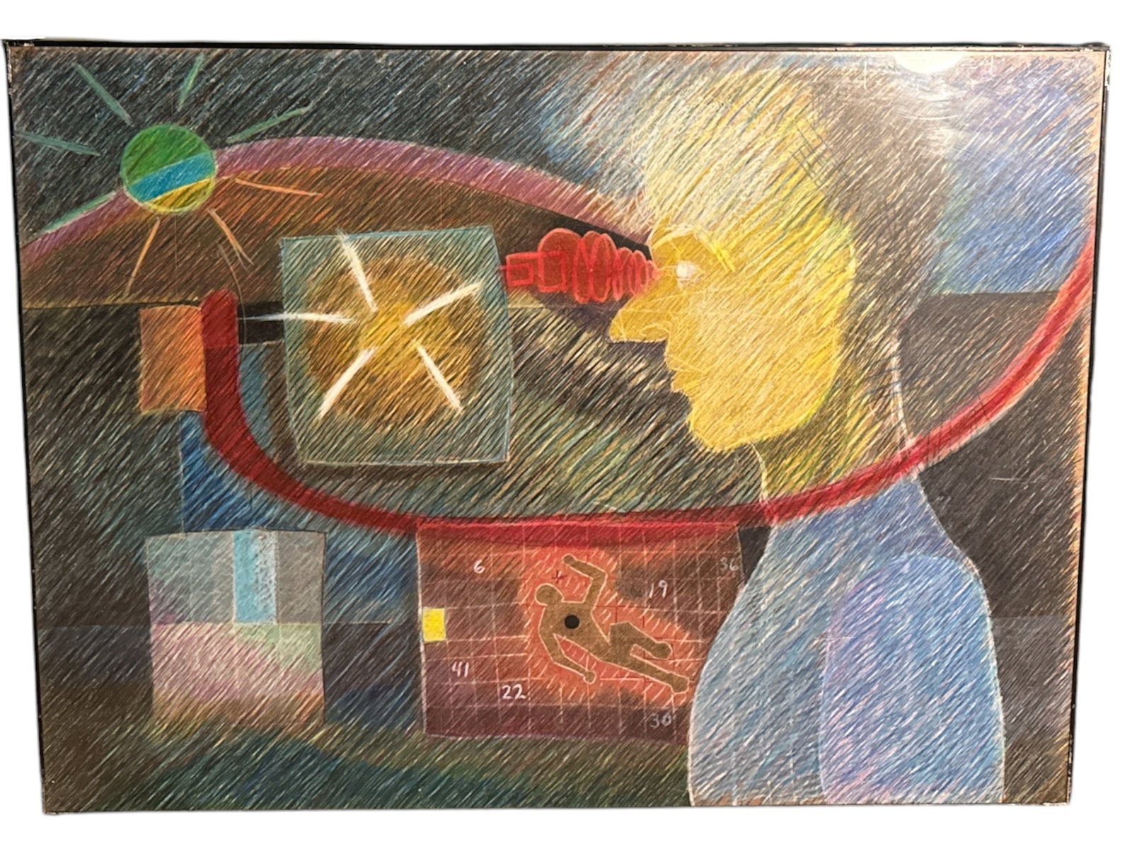 Large Abstract on Board (1 of 4)