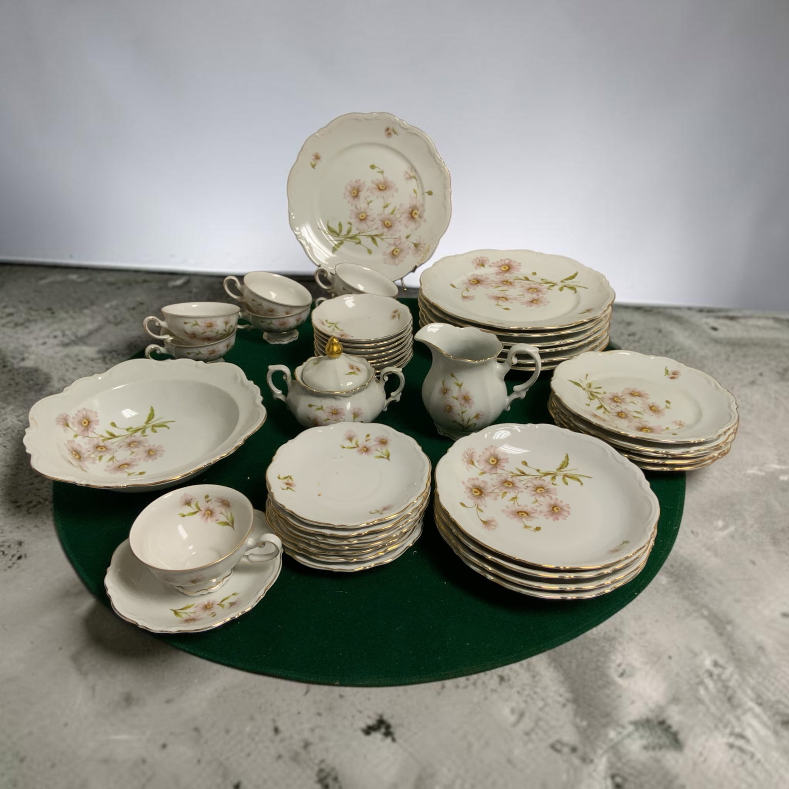 40+pc China Set "Dusty Bell" Mitterteich Bavaria Germany (1 of 3)