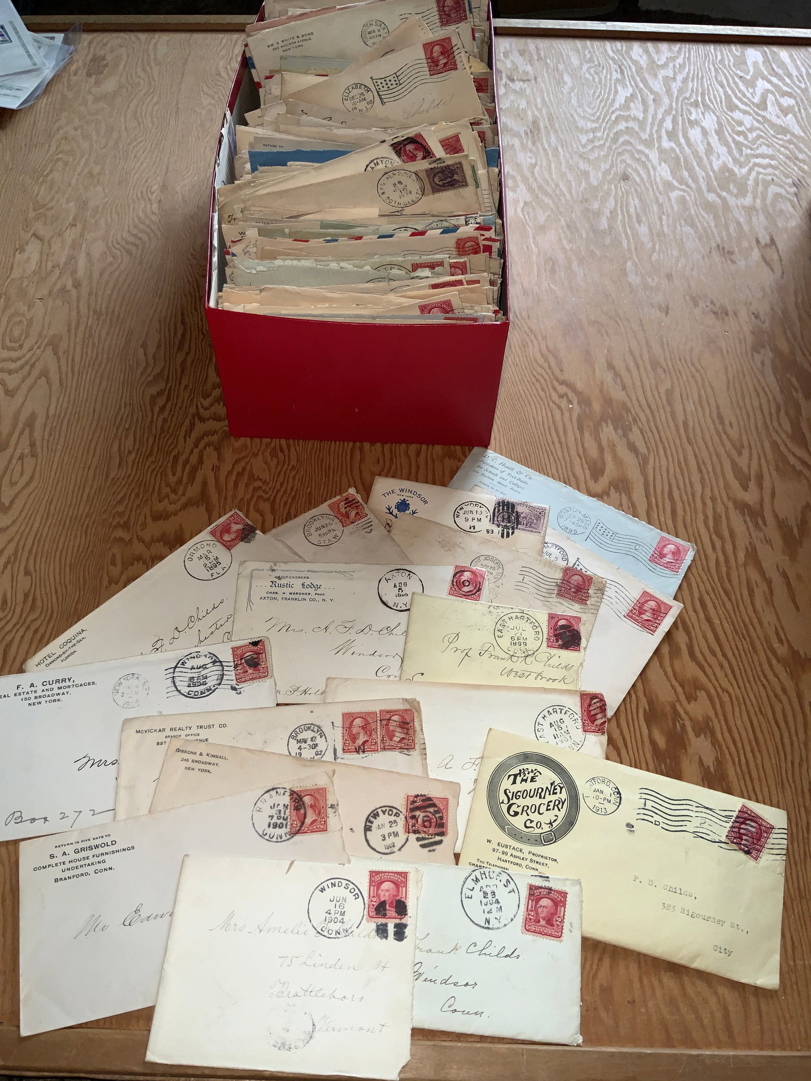 EPHEMERA; Late 1800s to Mostly Pre-WWII Correspondence and Business Mail (1 of 3)