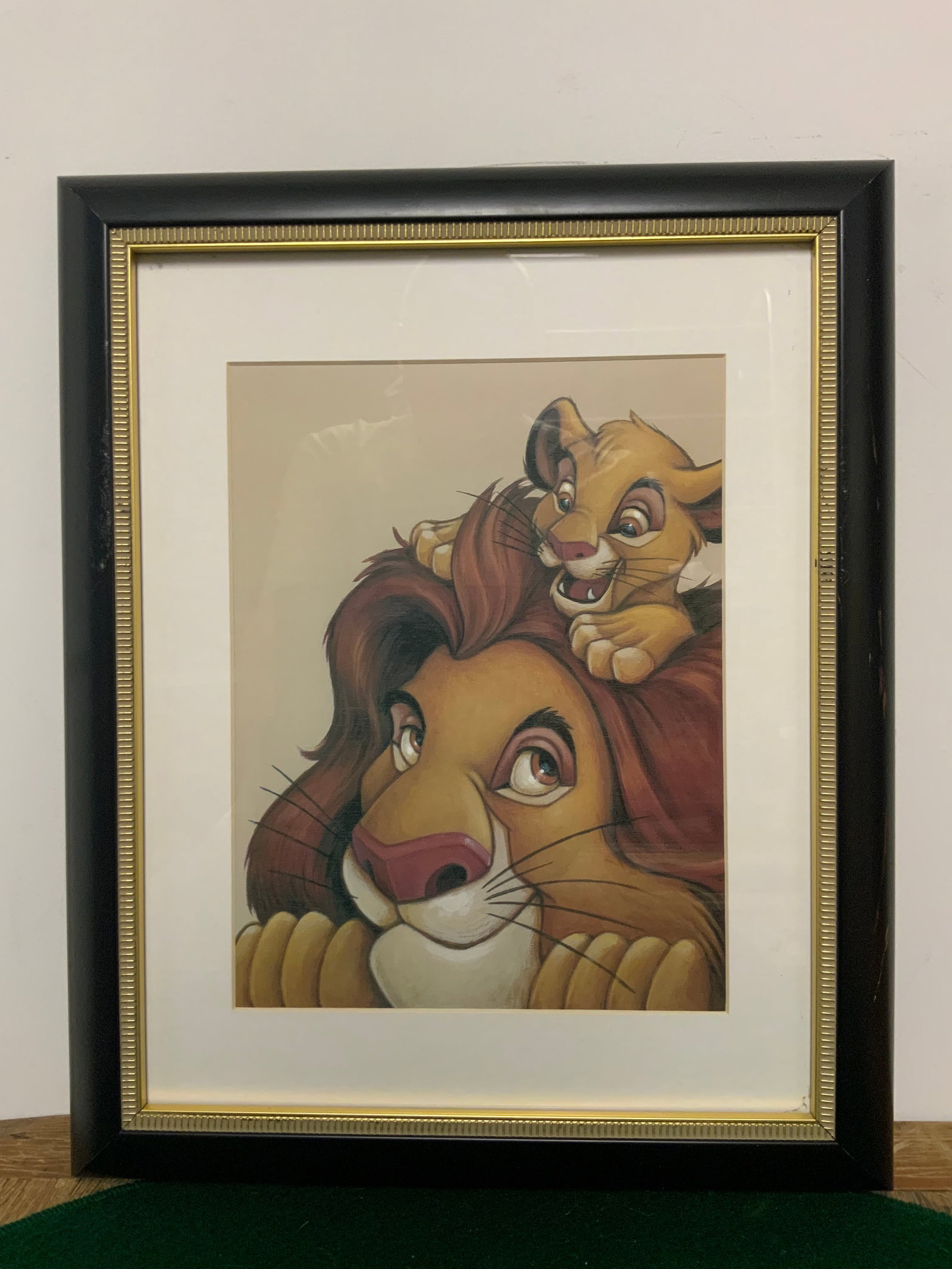 Framed Print Simba and Mufasa from Disney's 'The Lion King' (1 of 3)