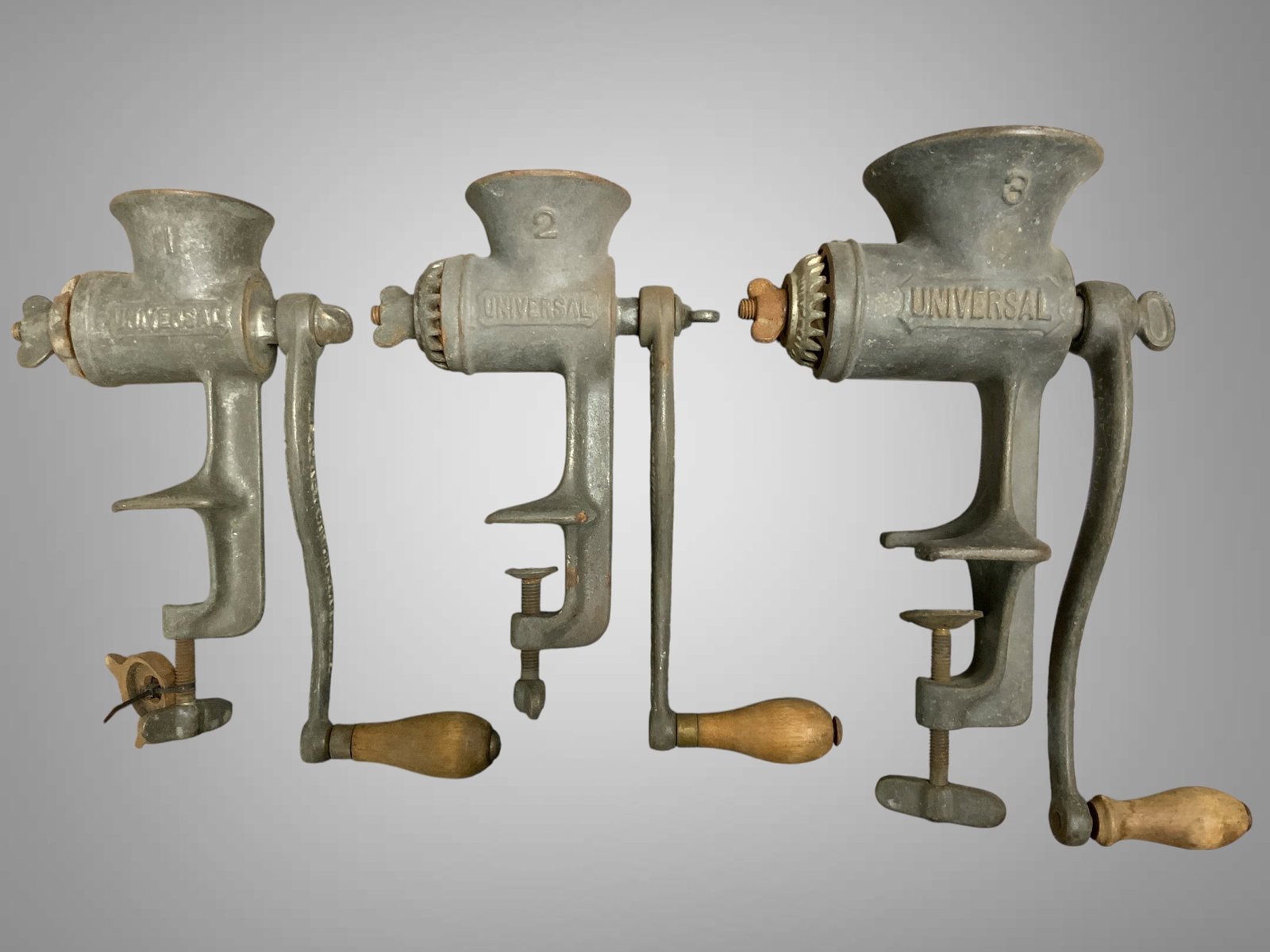 (3) VTG Universal Meat / Food Grinders / Chopper No. 1, 2 and 3 (1 of 4)