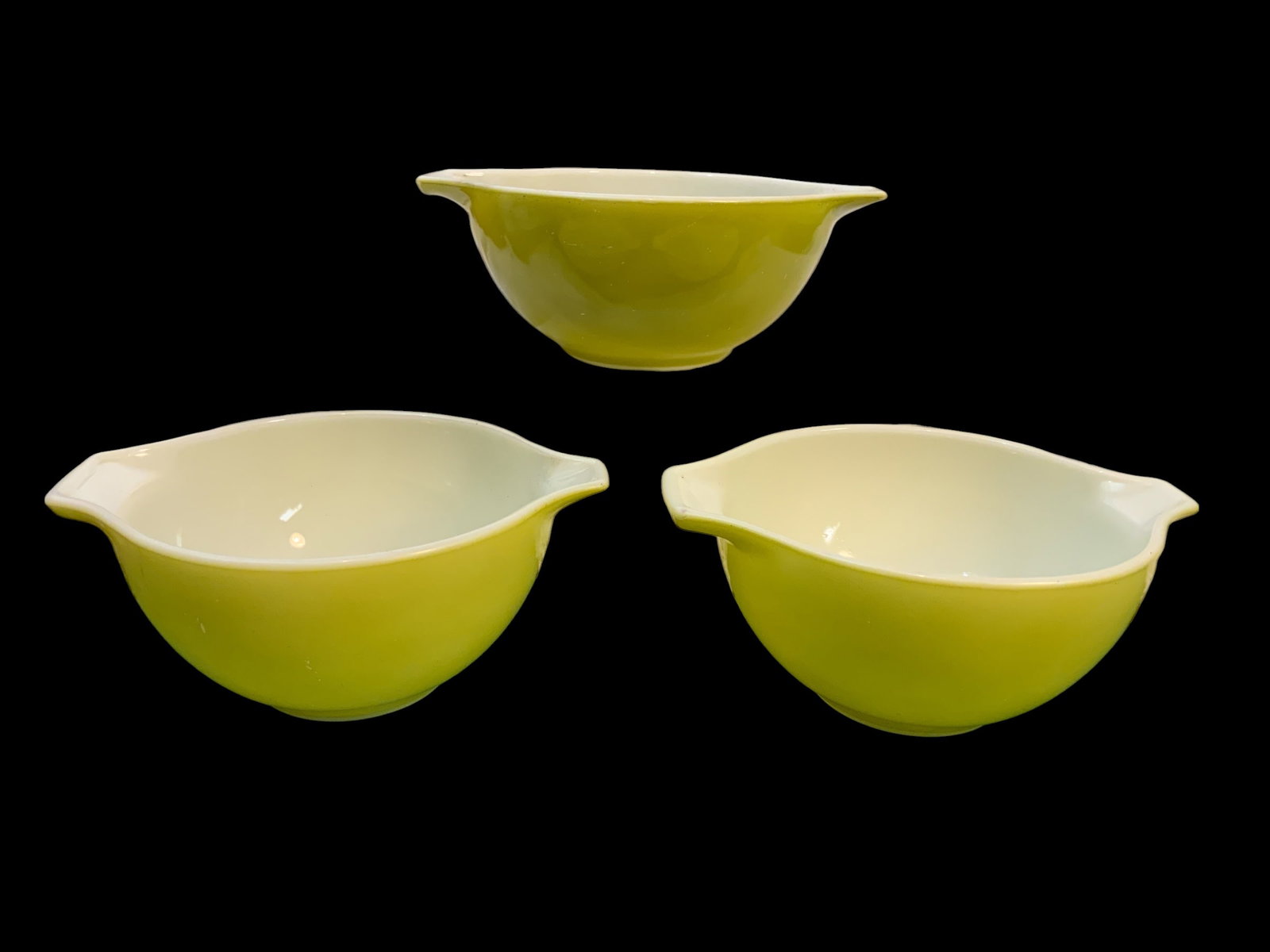 3pc Pyrex Verde Cinderella Mixing Bowls (1 of 4)