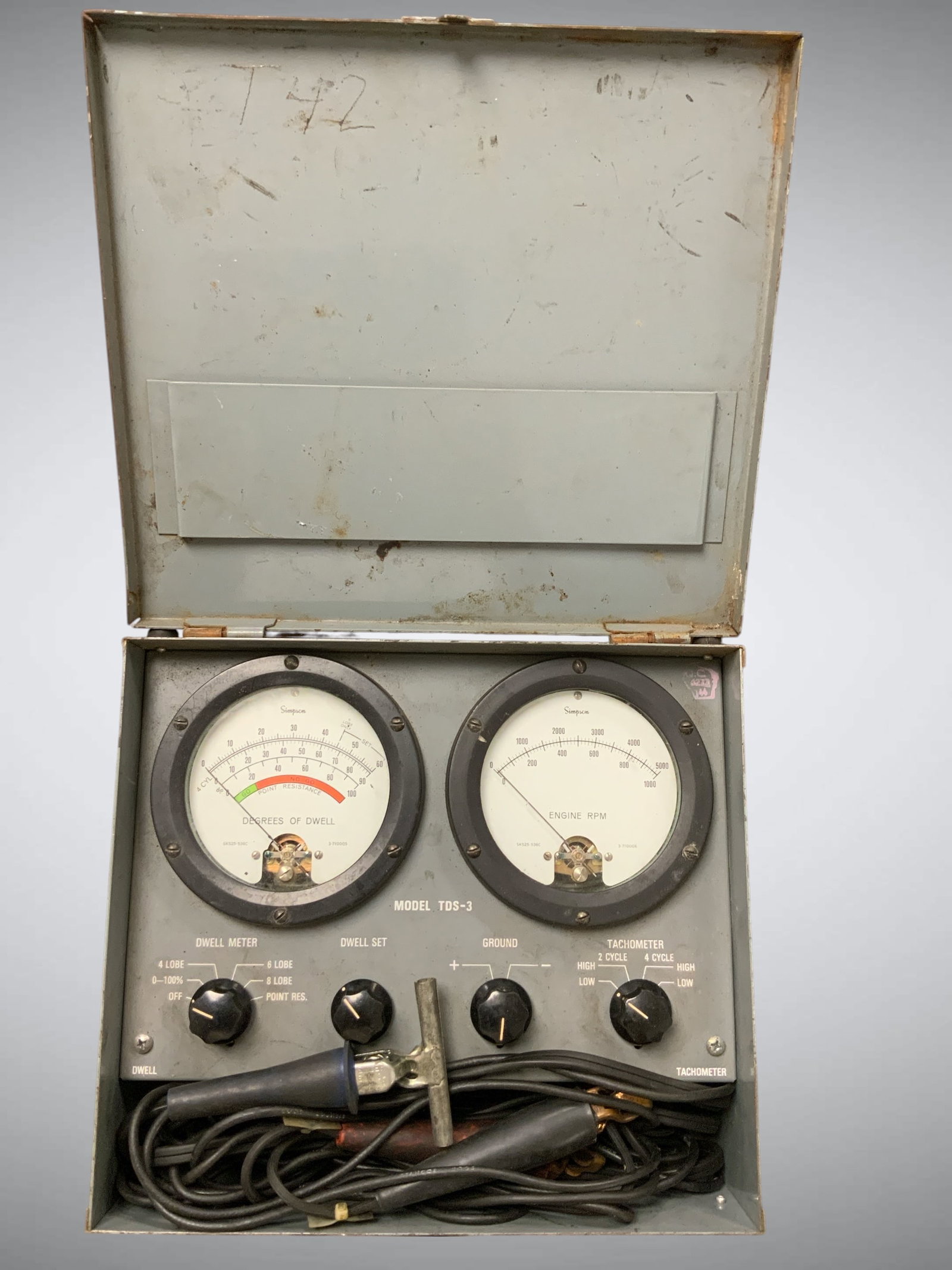 Vintage Simpson Test Set Tachometer Model TDS-3 (1 of 4)
