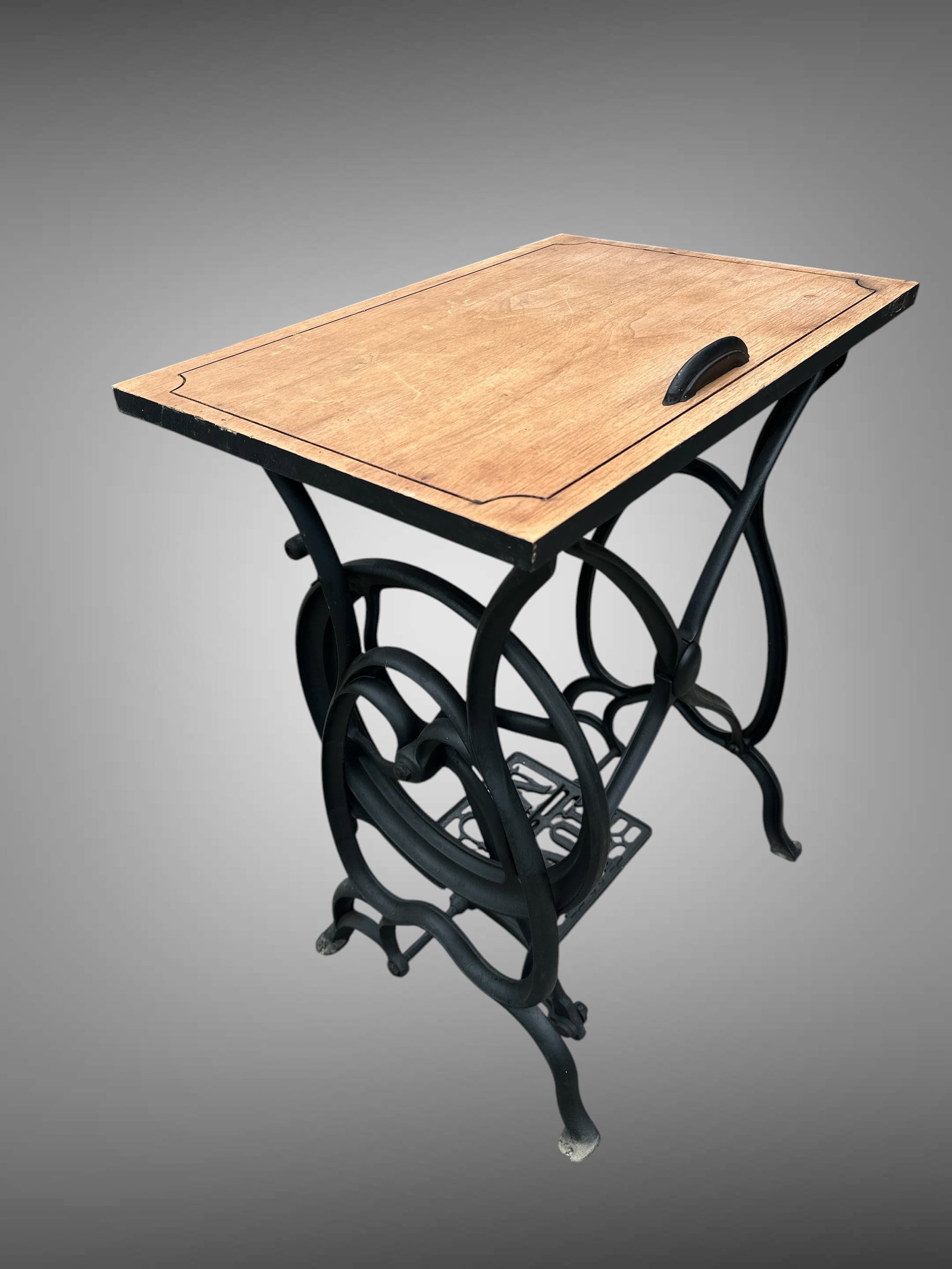 Howe Machine Co, Treadle Base Accent Table - 2