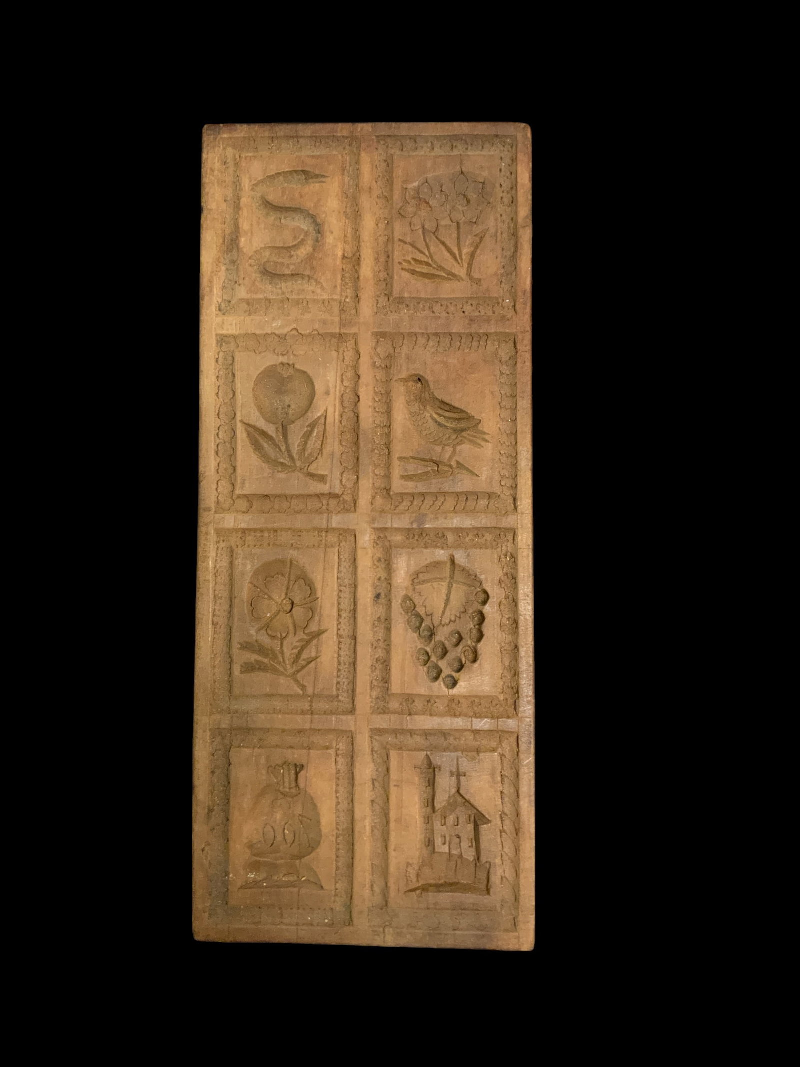 Vintage 8-panel Wooden Springerle Cookie Mold (1 of 3)