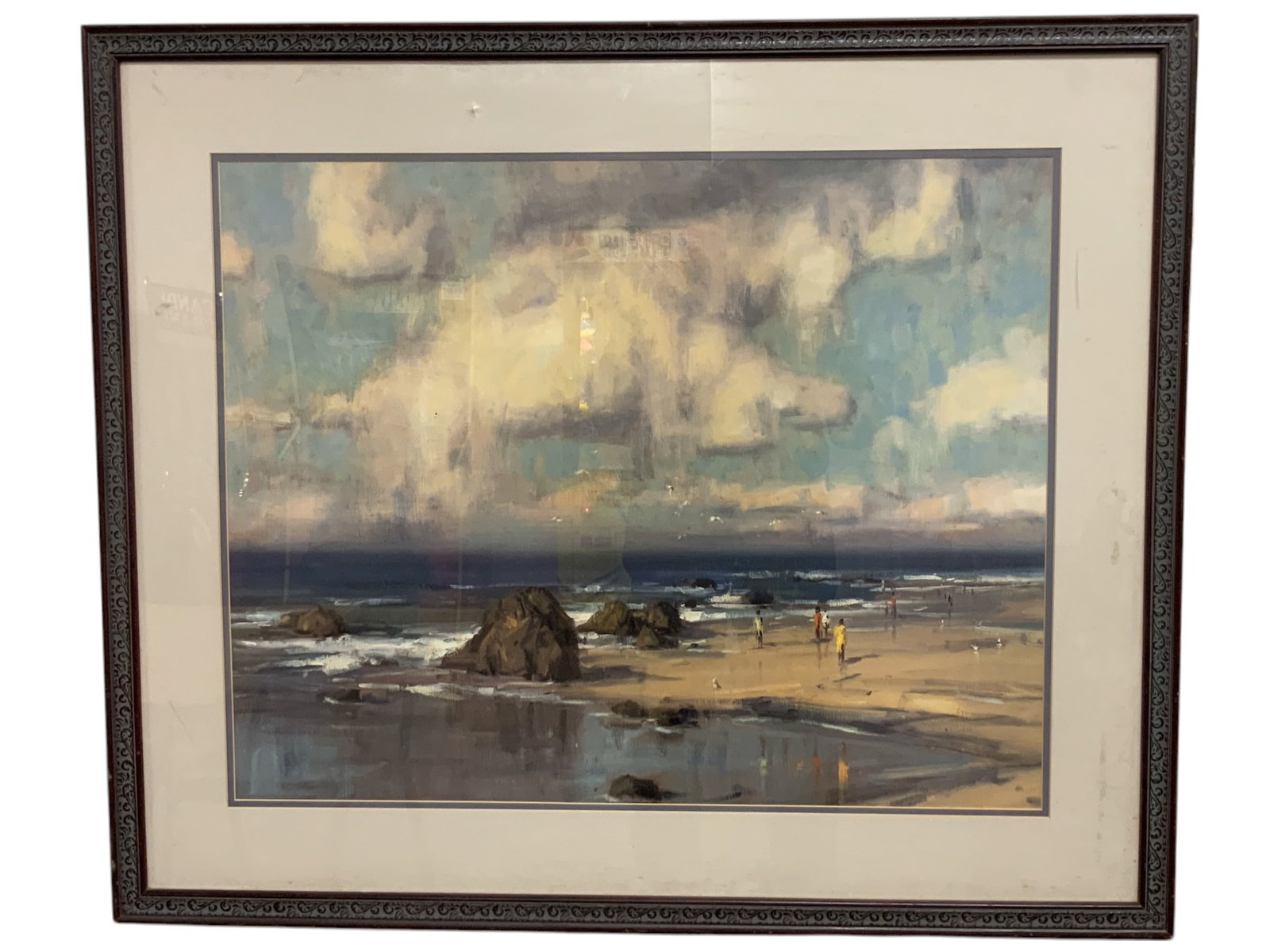Print: Seaside with Rocks and People - Scott Christensen? (1 of 4)