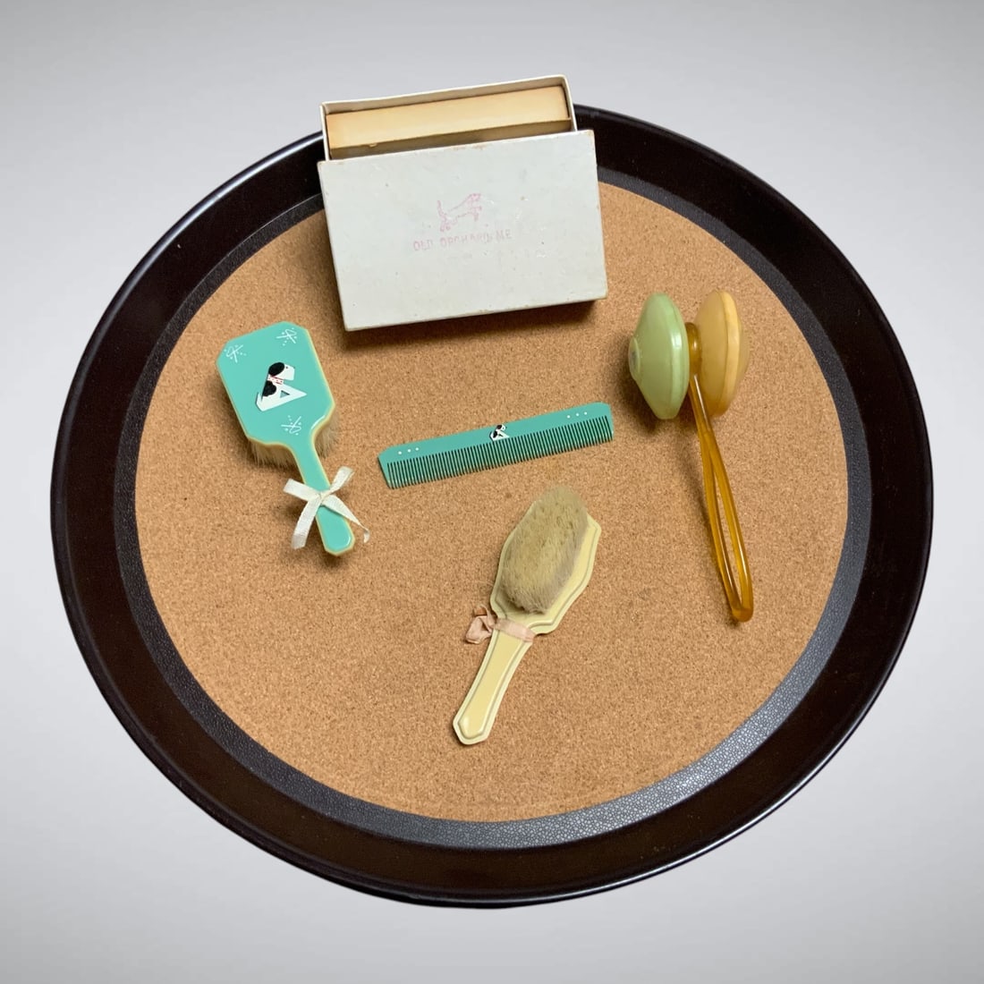 Tray: Vintage Baby Comb - Brushes - Rattle (1 of 5)