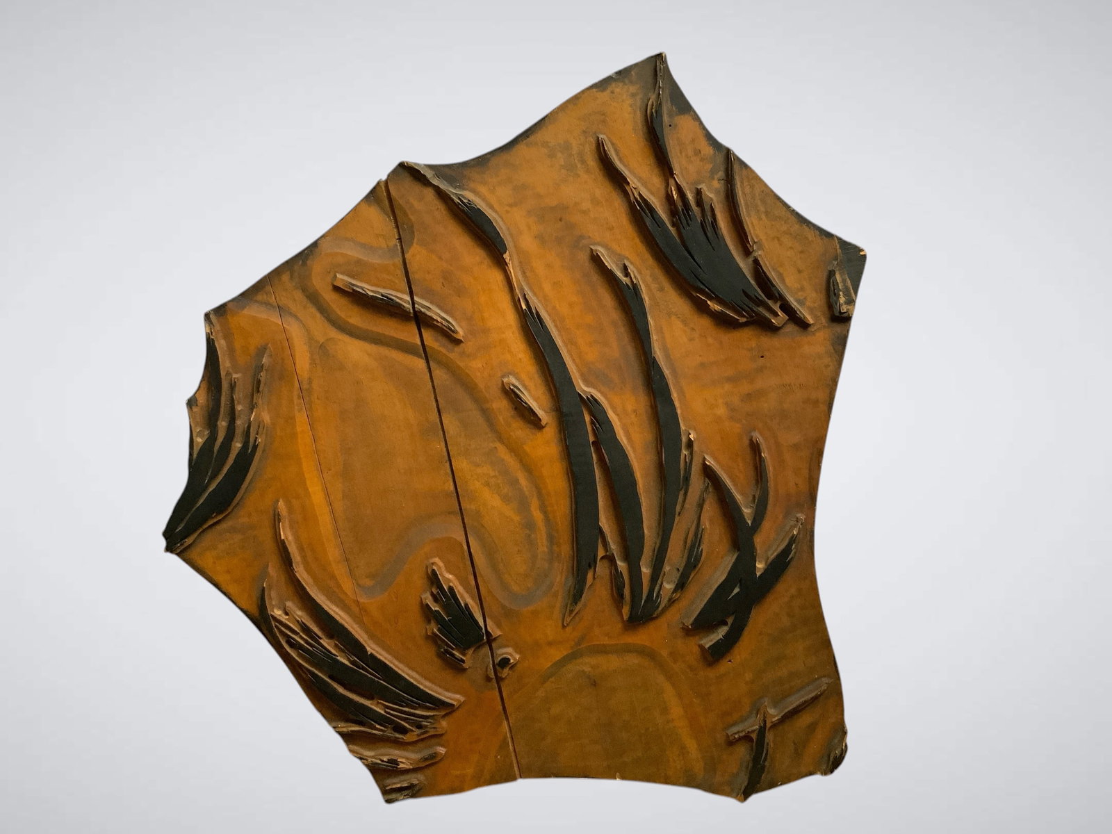 Vintage Handcarved Wooden Print Block for Fabric with Provenance (1 of 4)
