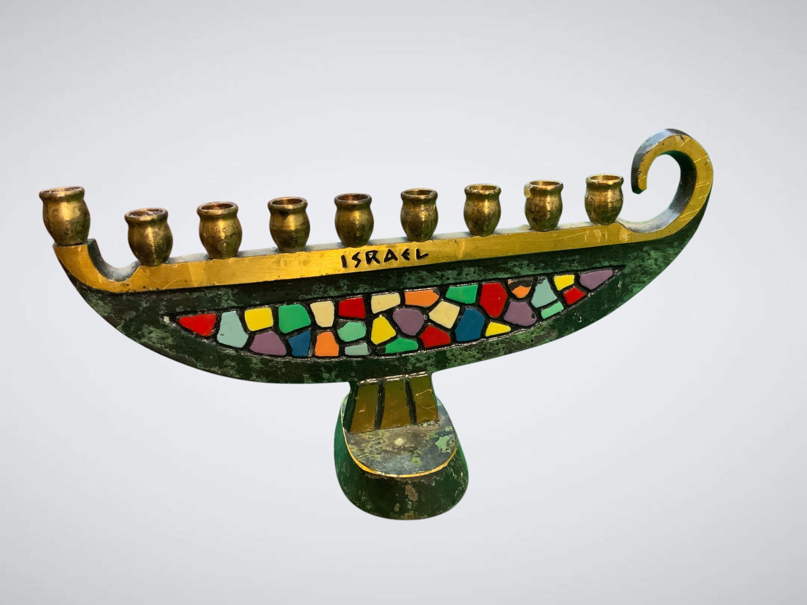 Vintage Dayagi Solid Brass Menorah (1 of 4)
