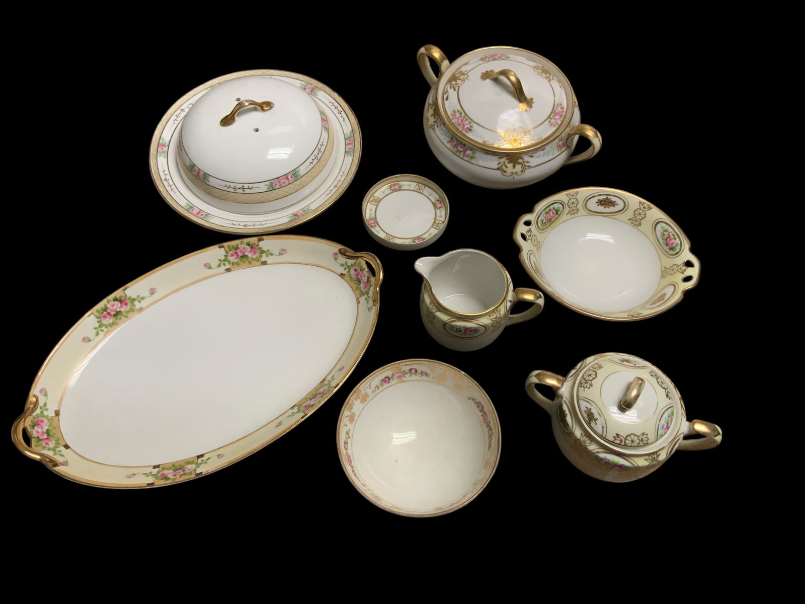 Select Vintage Hand-painted Nippon China Serving Pieces and Etc. (1 of 6)