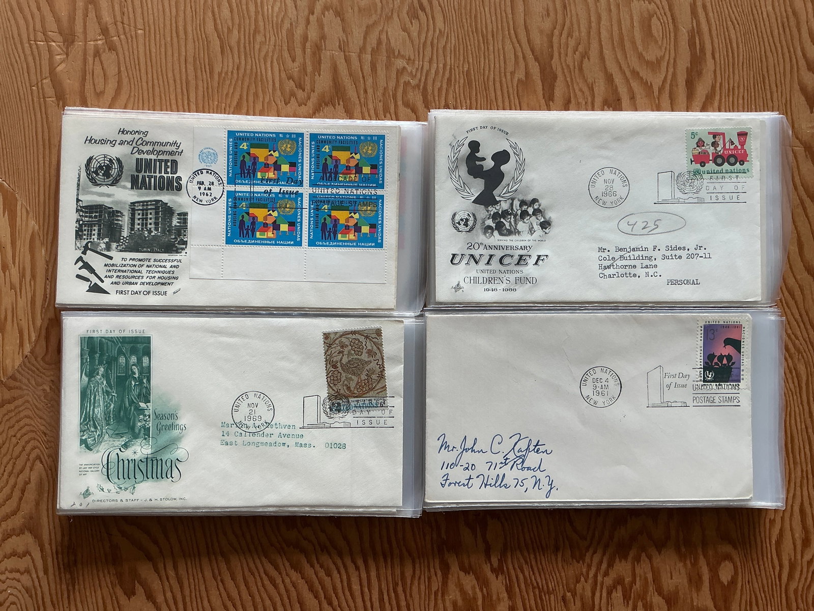 (80) Later 1960s United Nations Postmark Covers FDC(mostly) First Day of Issue Some Without cachets (1 of 20)