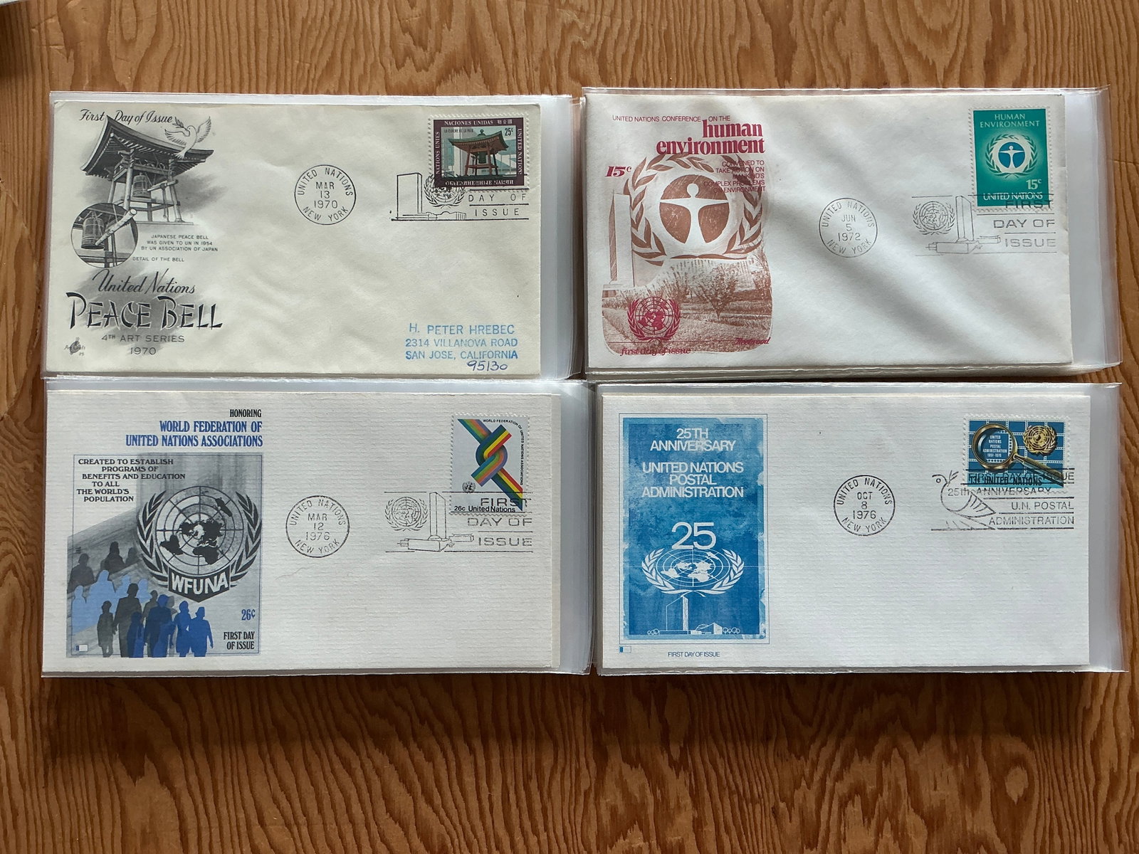 (80) 1970s United Nations Postmark Covers FDC(mostly) First Day of Issue