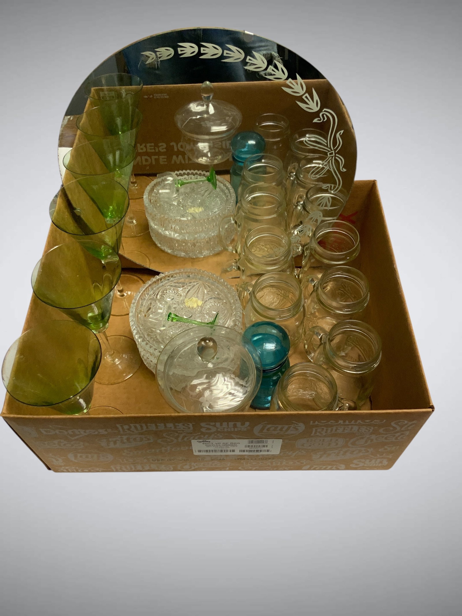 Box: Mirror - Glassware - etc. (1 of 2)
