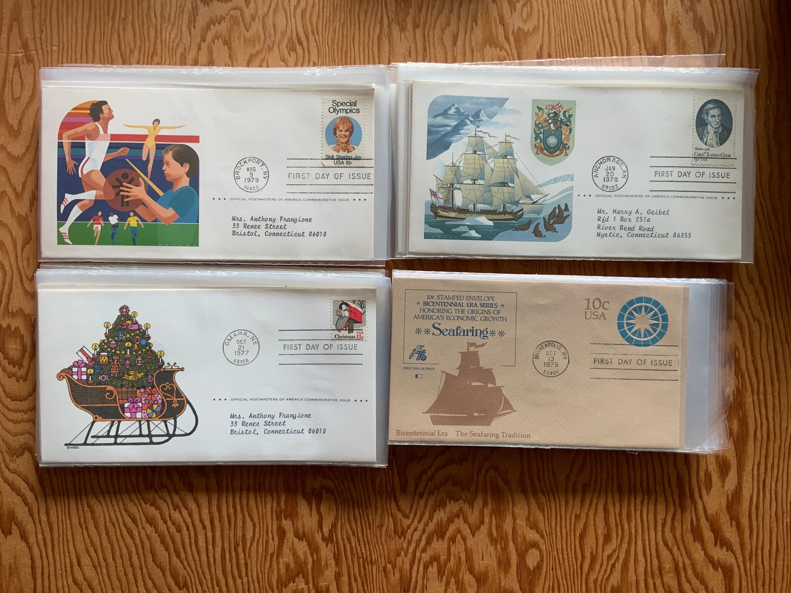 (80) 1970s United States Covers FDC(mostly) First Day of Issue Mostly Large(4”x7 1/2”) (1 of 20)